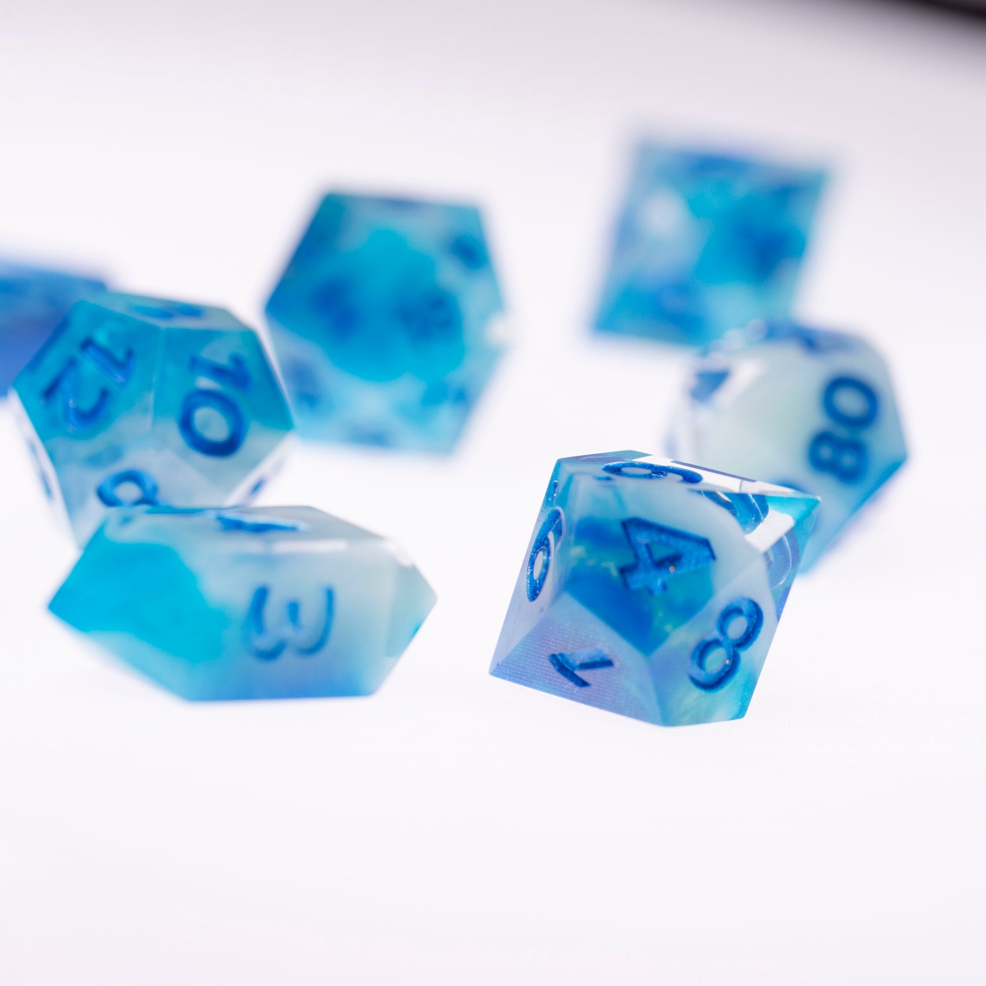Oceana Blue - 9 Piece Dice Set