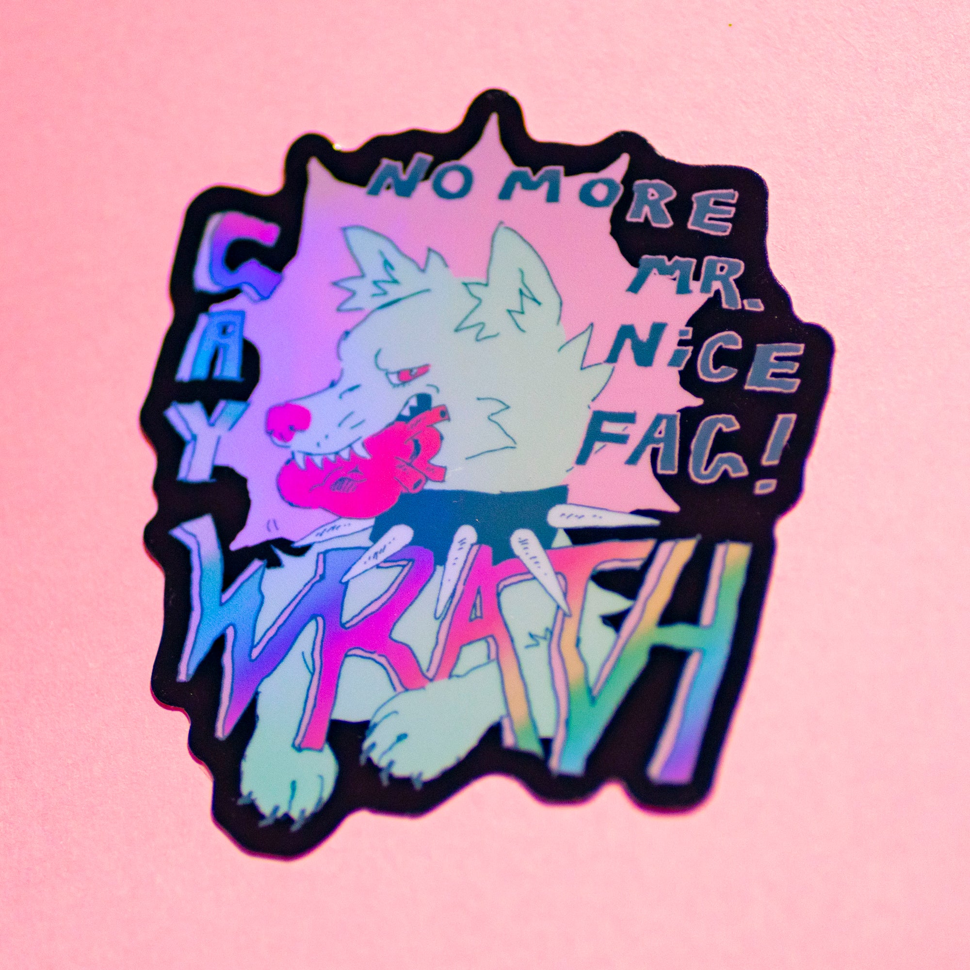 GAY WRATH Holo Sticker