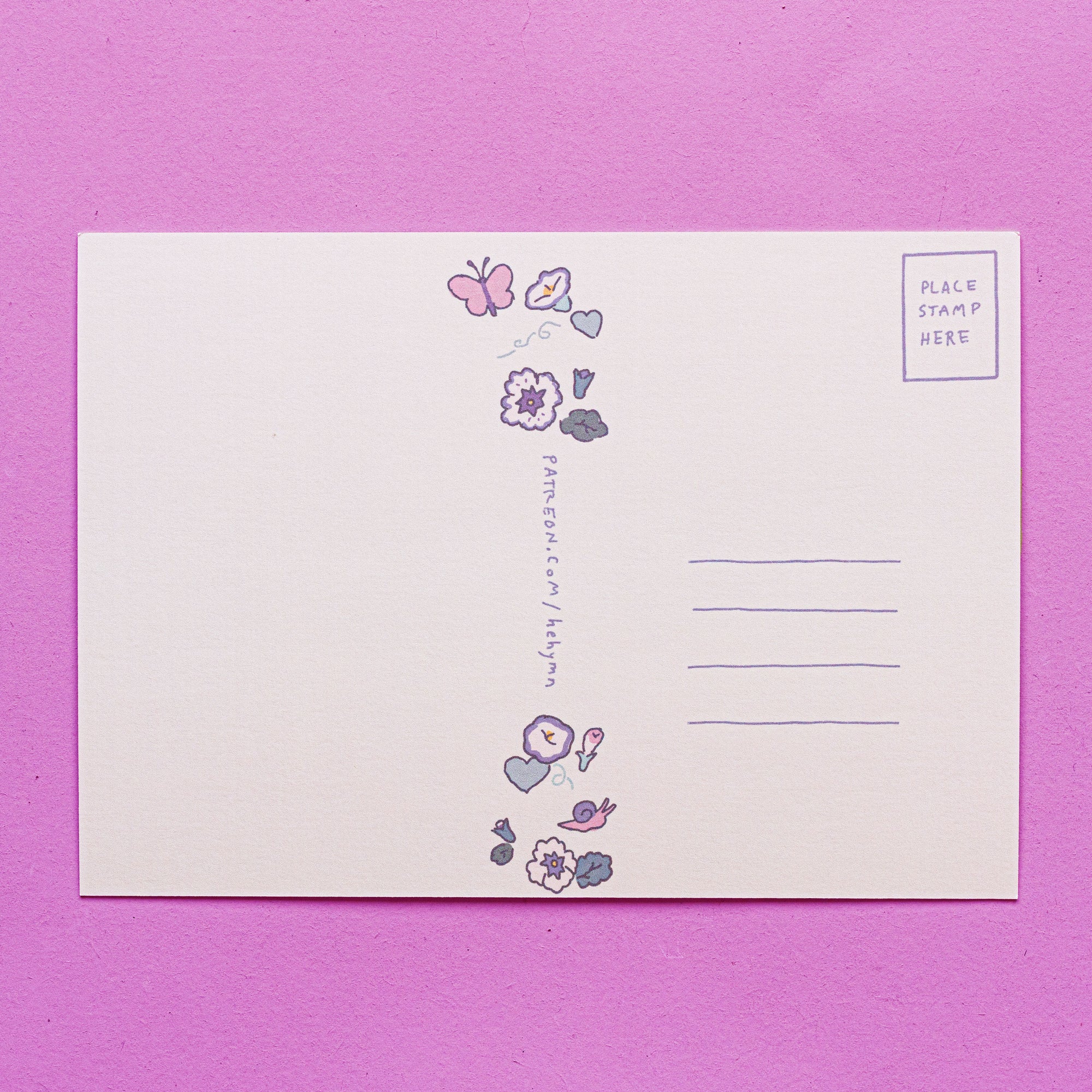 trans garden postcard