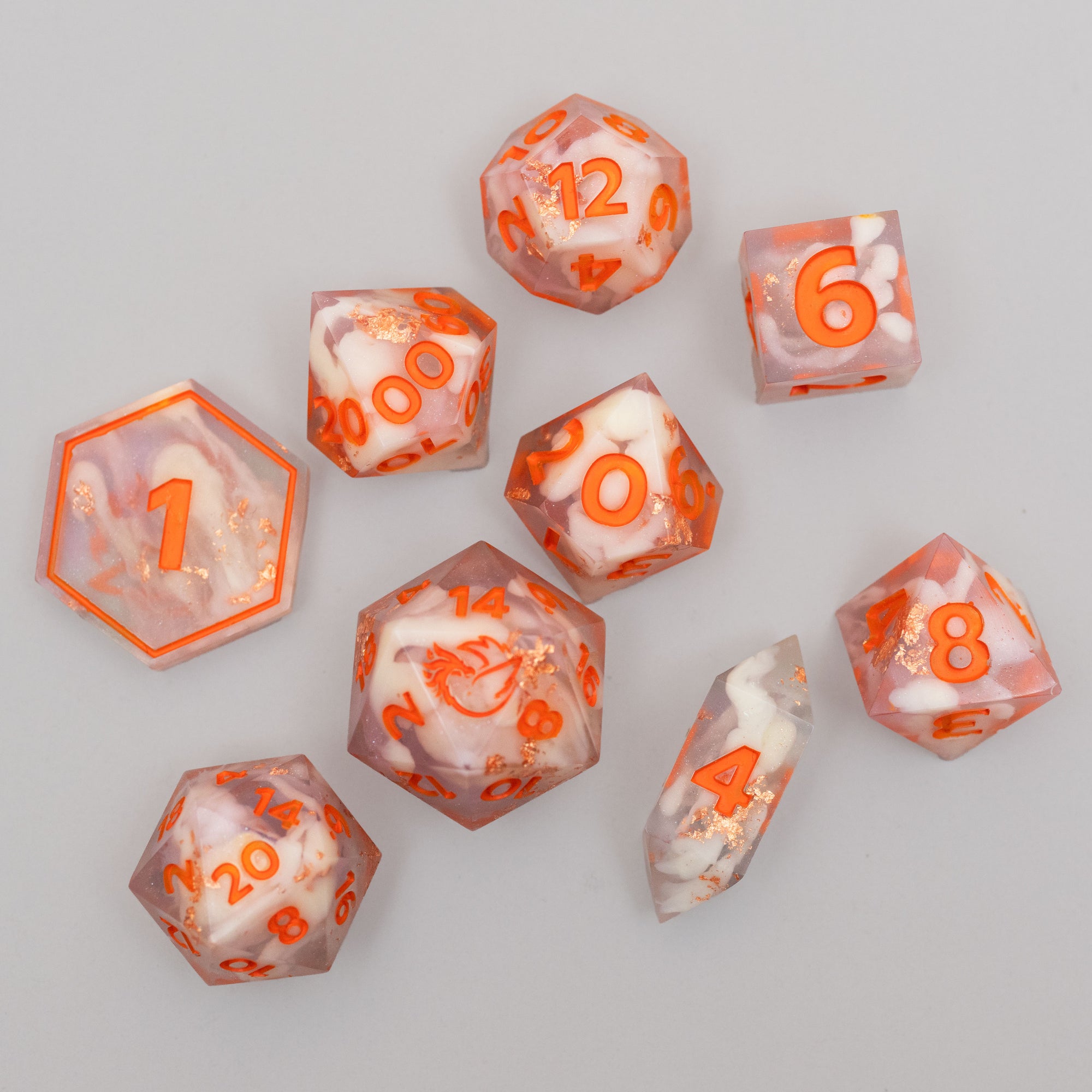 Divine Shimmer - 9 Piece Dice Set
