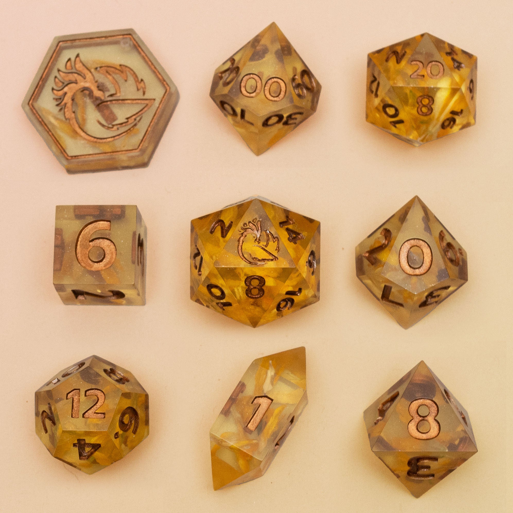 Honeybee Honeymoon - 9 Piece Dice Set