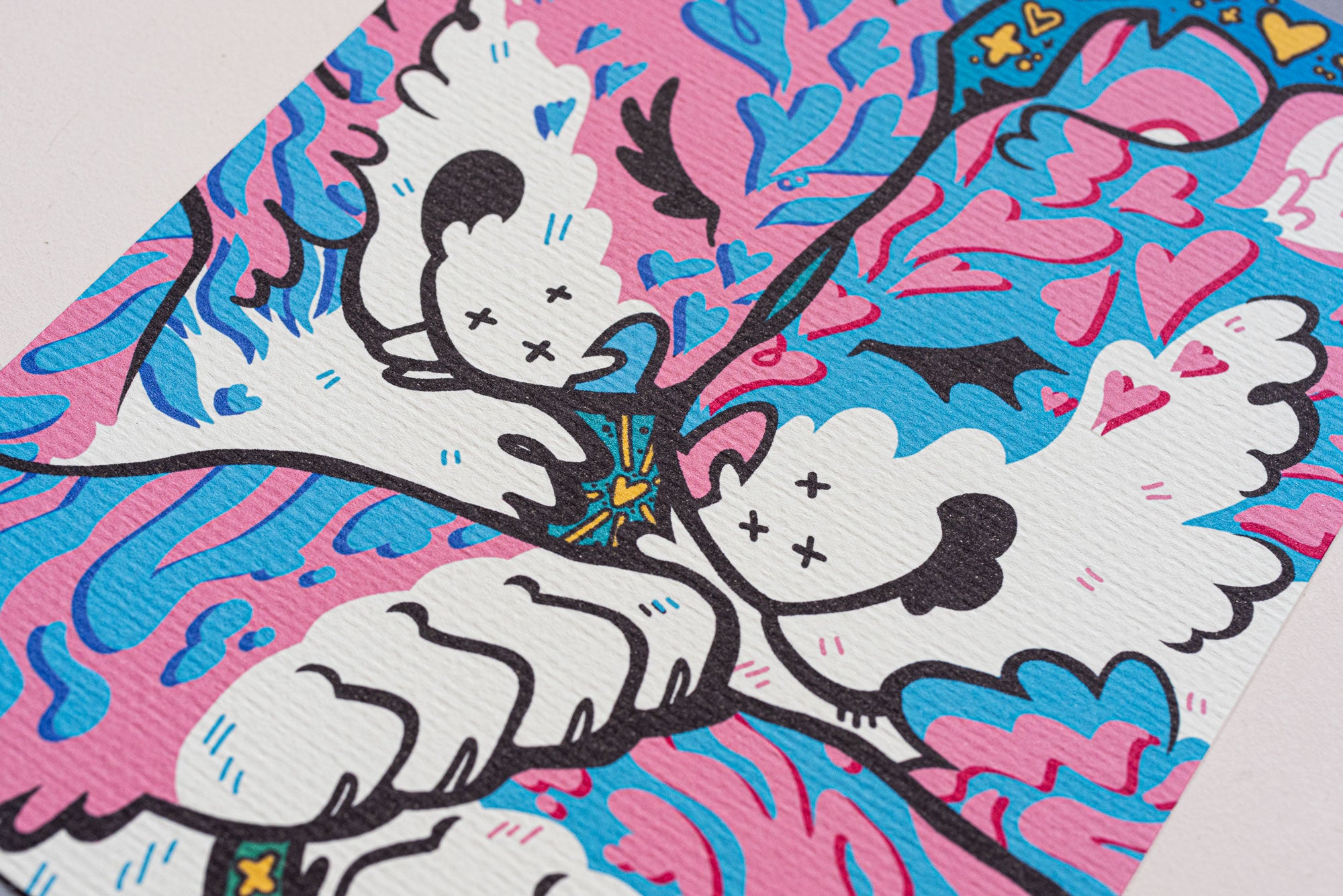 trans tigers felt print