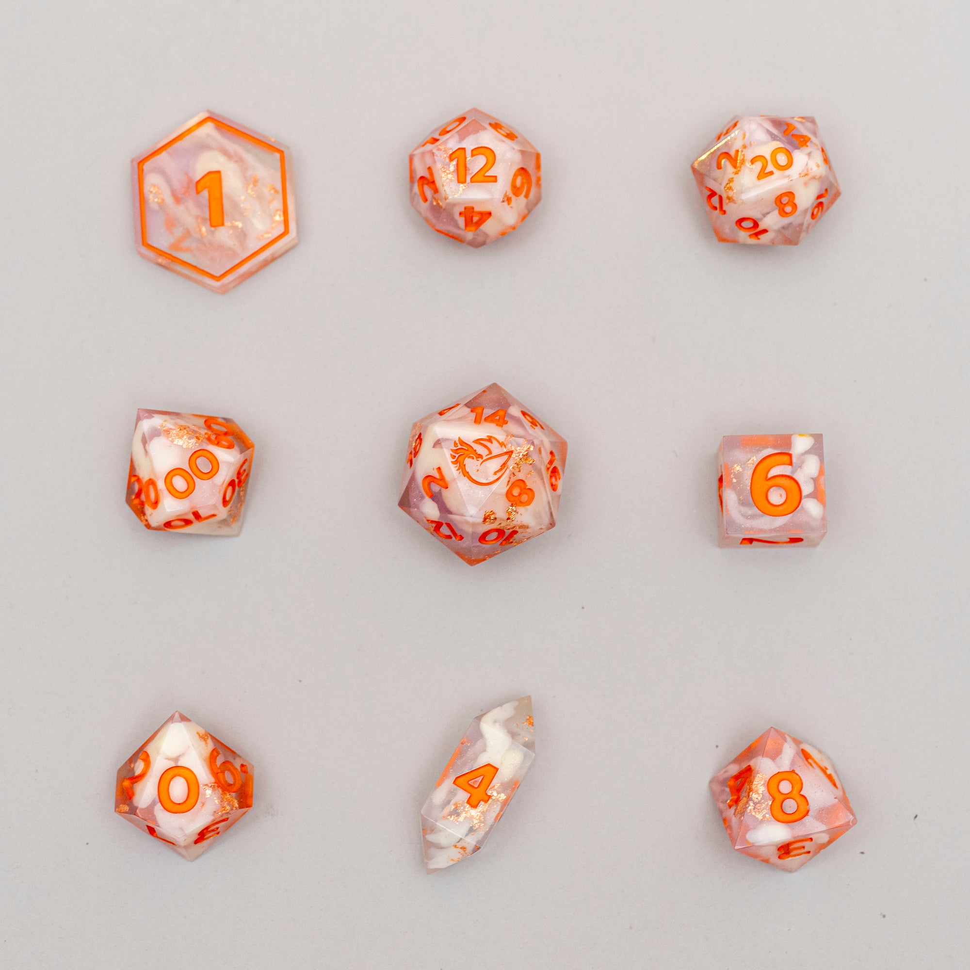 Divine Shimmer - 9 Piece Dice Set