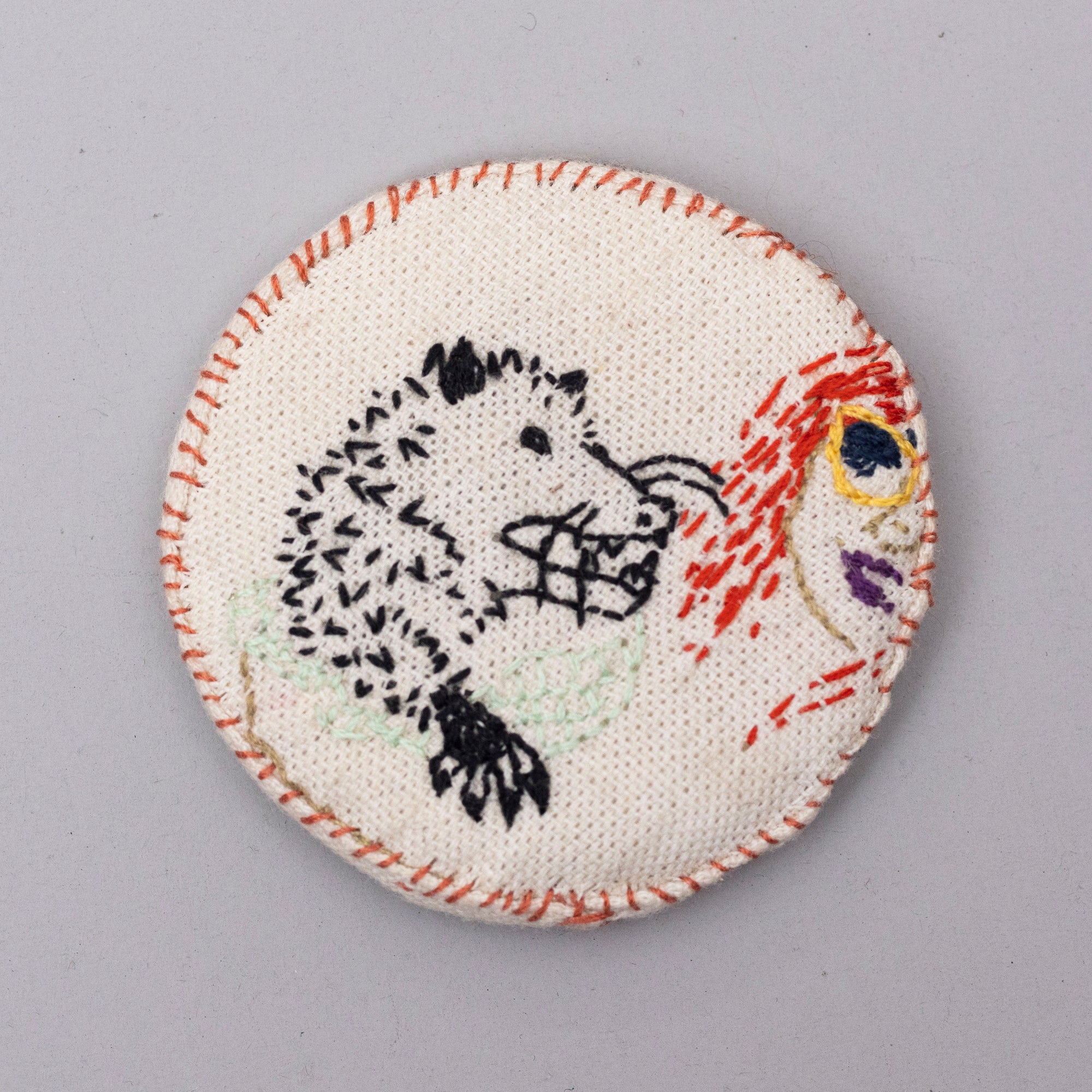 Limited Edition Embroidered Fabric Pins