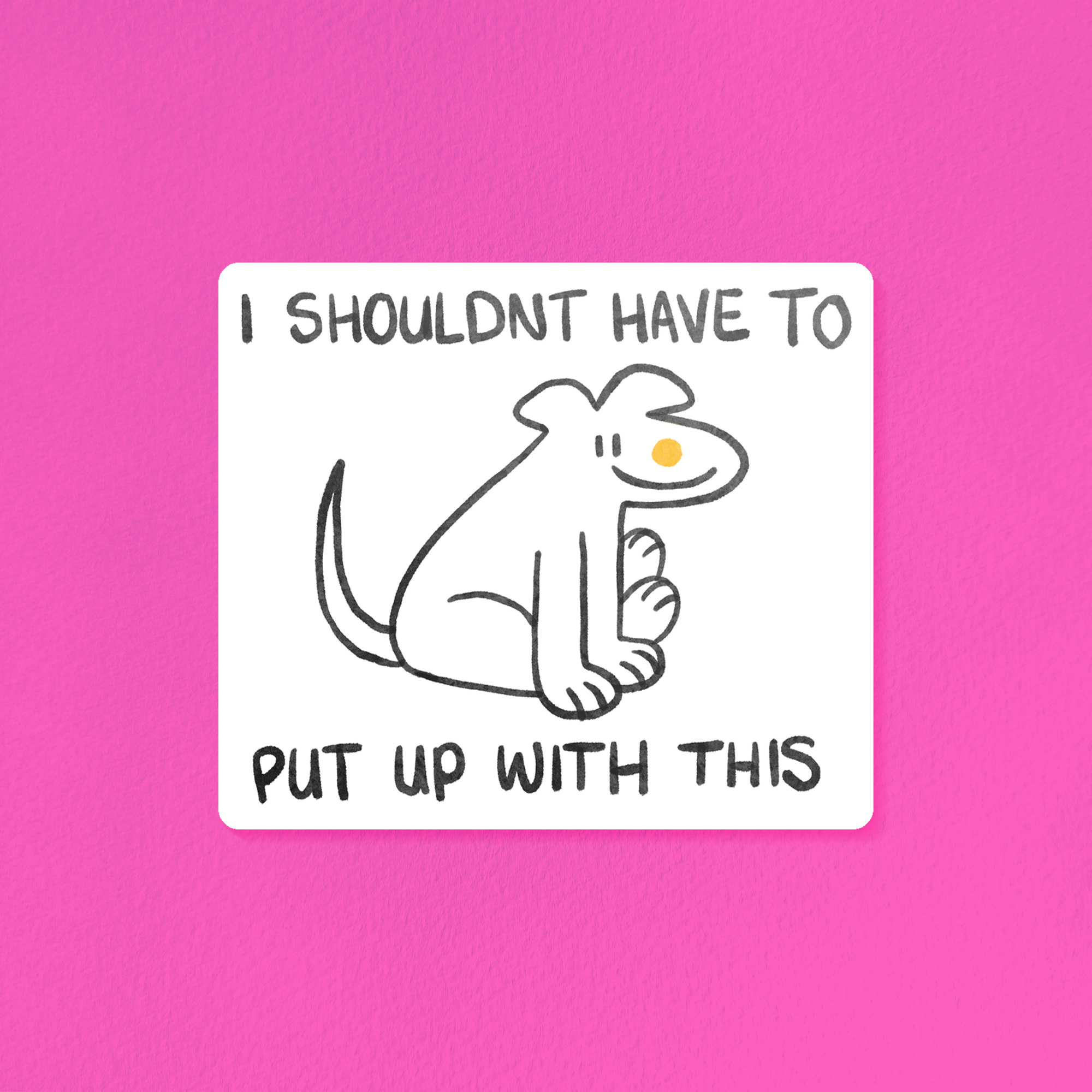 Dogs feeling something sticker pack