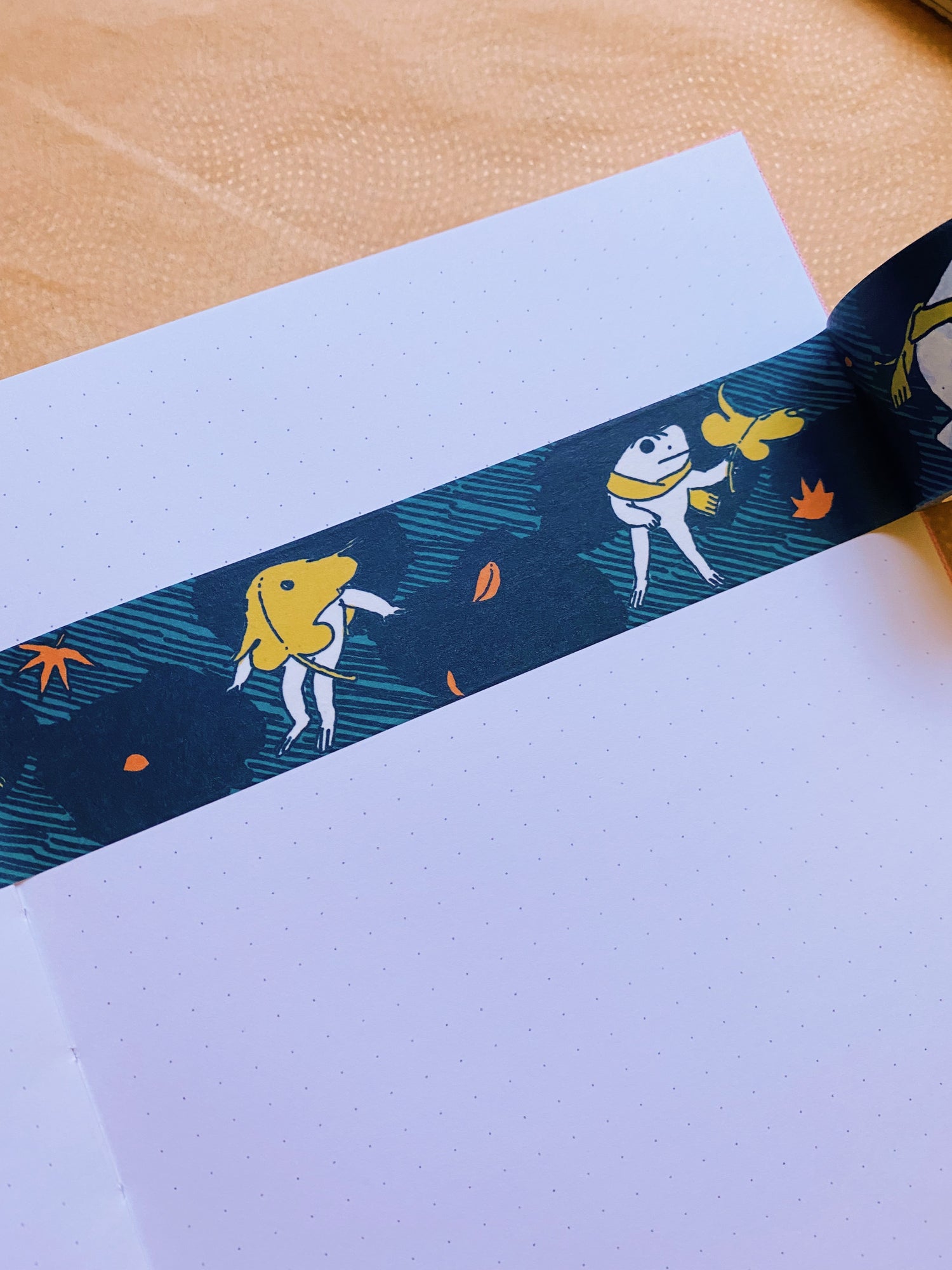 Frog & A Stormy Night Washi Tape