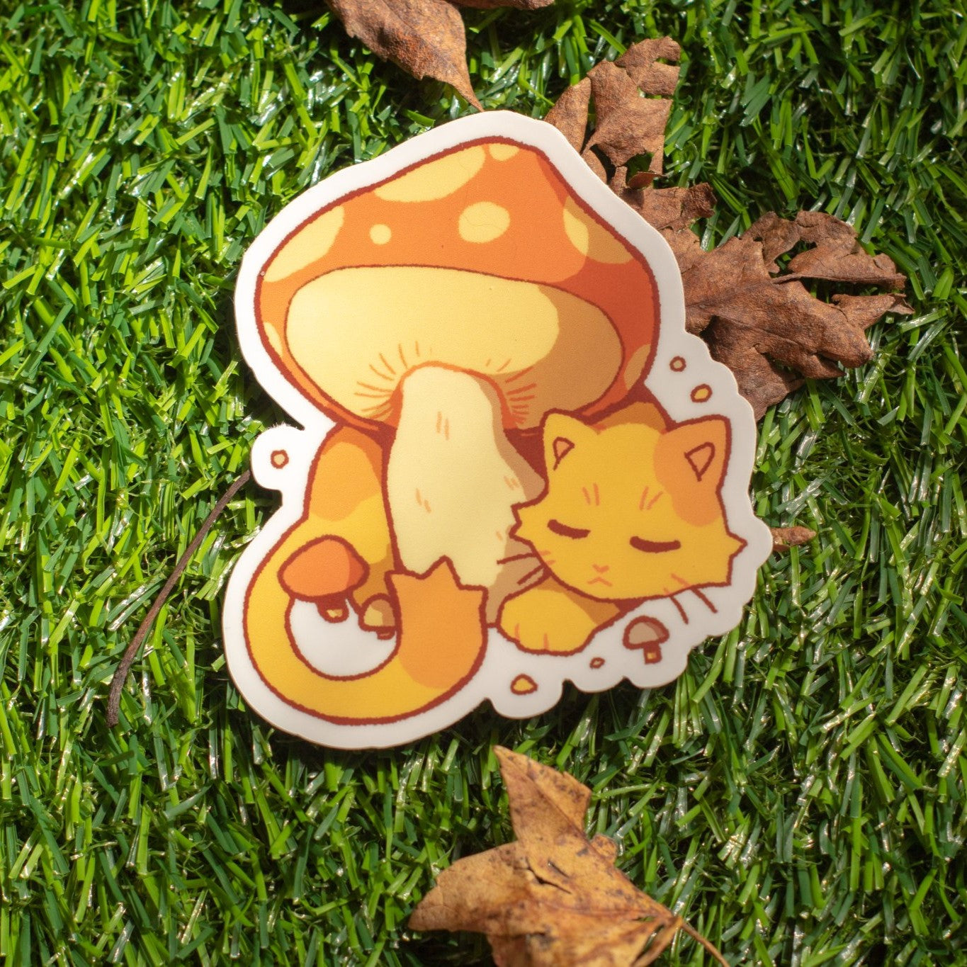 Mushroom Kitty Sticker
