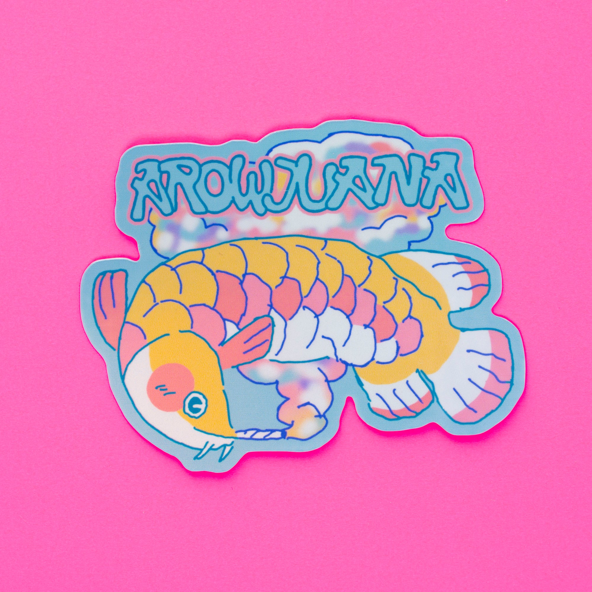arowjuana holo sticker
