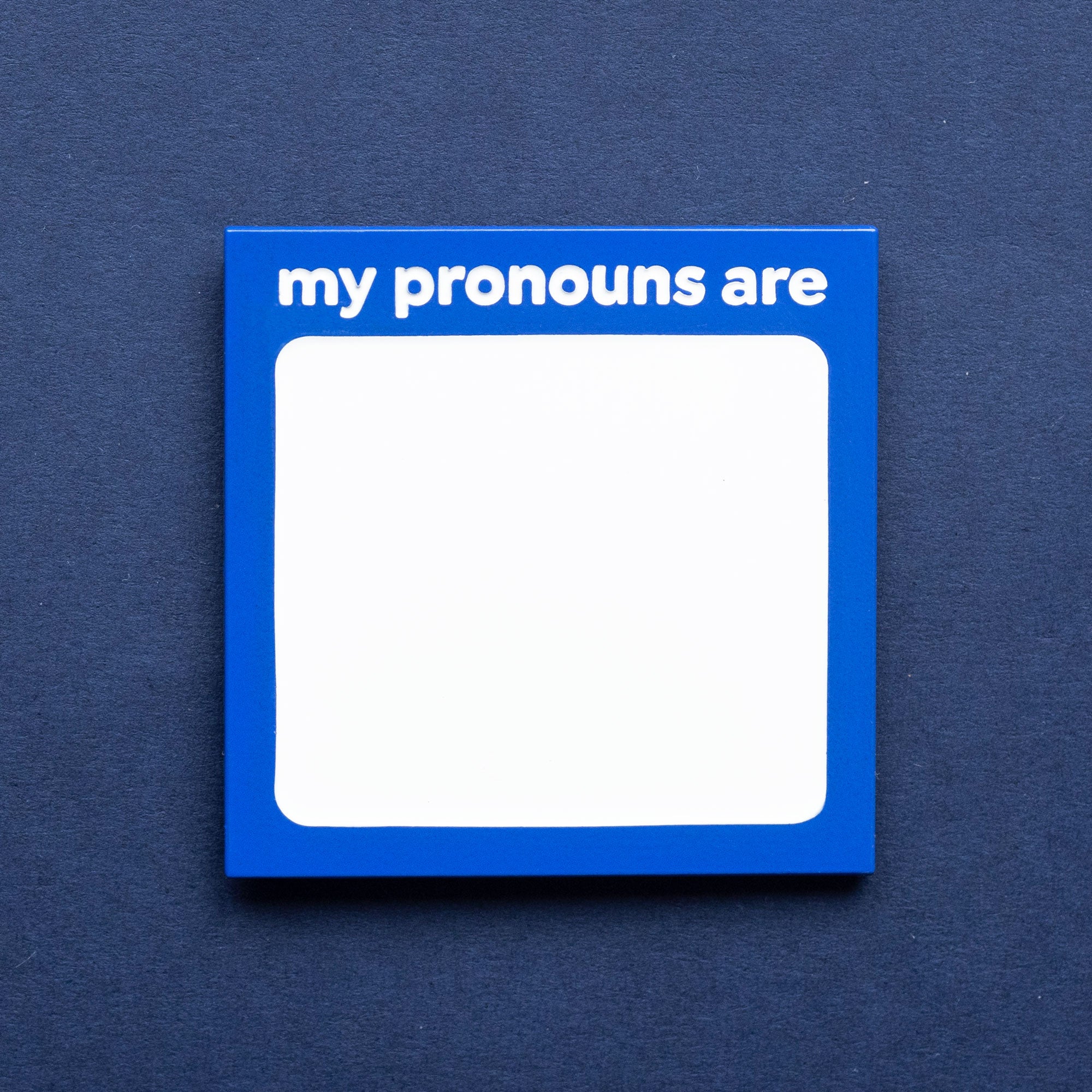 ‘My Pronouns Are’ Whiteboard Enamel Pin