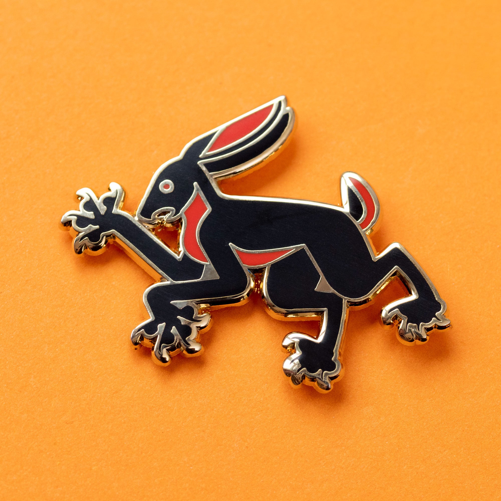 Heraldic Hare enamel pin