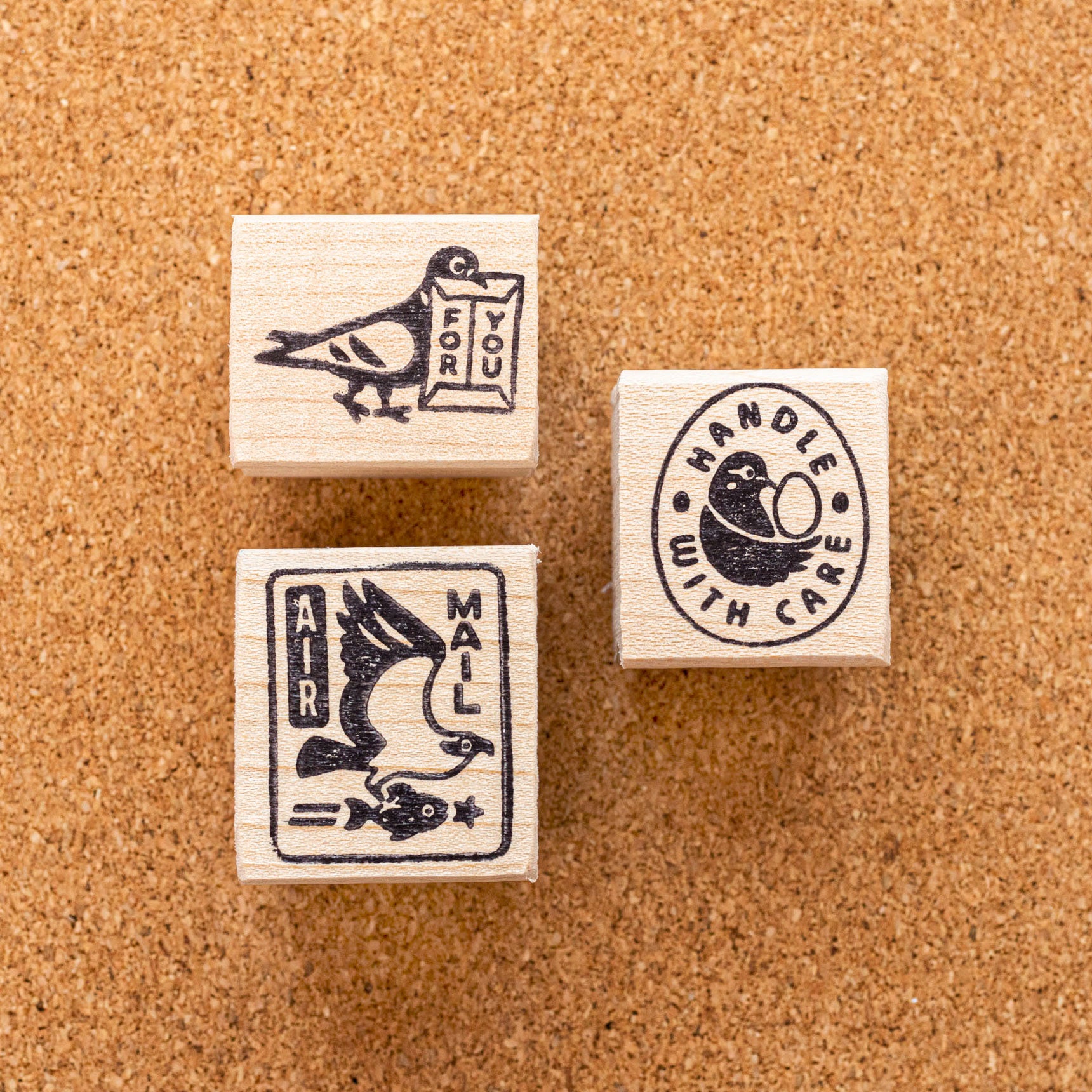 “For You” Pigeon Rubber Stamp