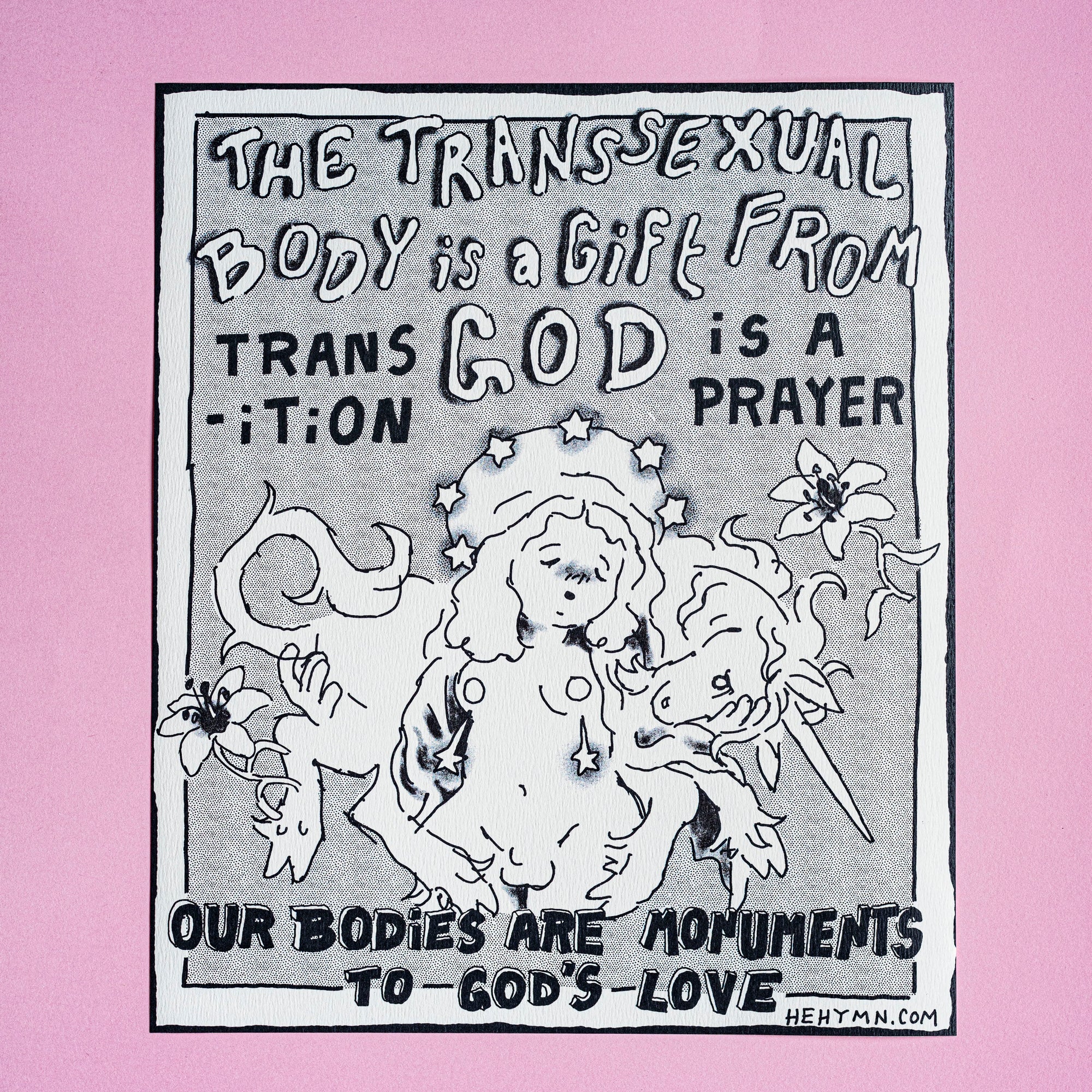 Transsexual Virgin Mary Print