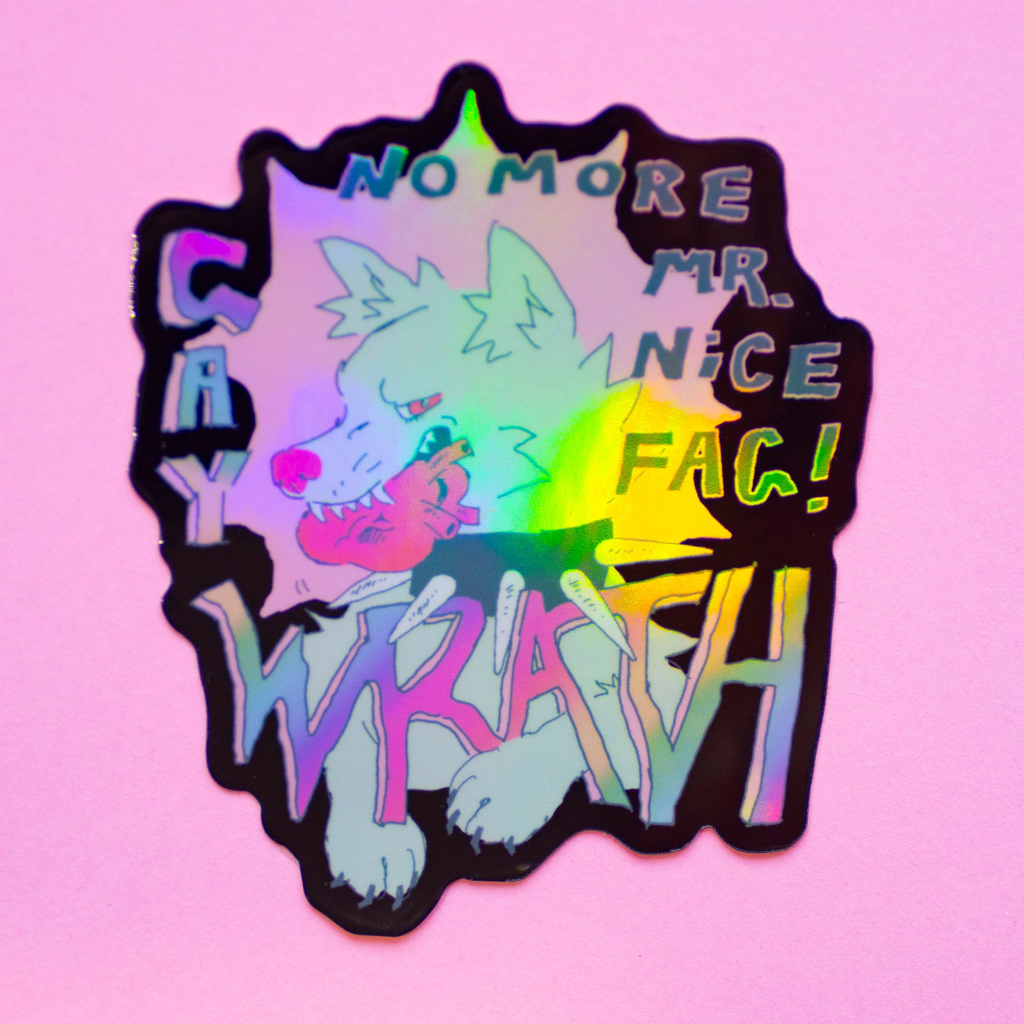 GAY WRATH Holo Sticker