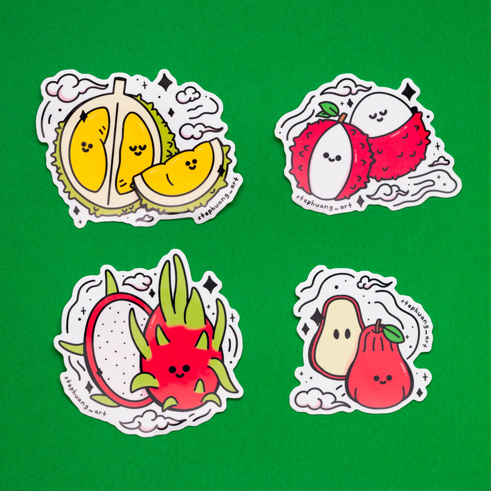 Asian Fruits Stickers
