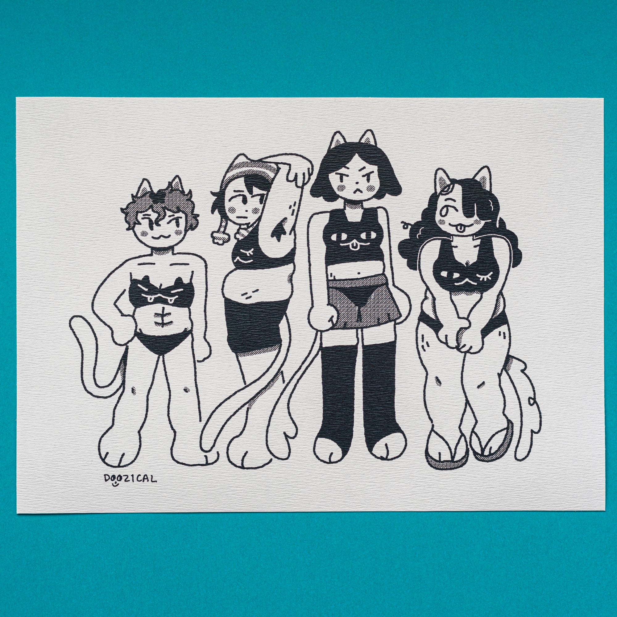 Cat Girls Print
