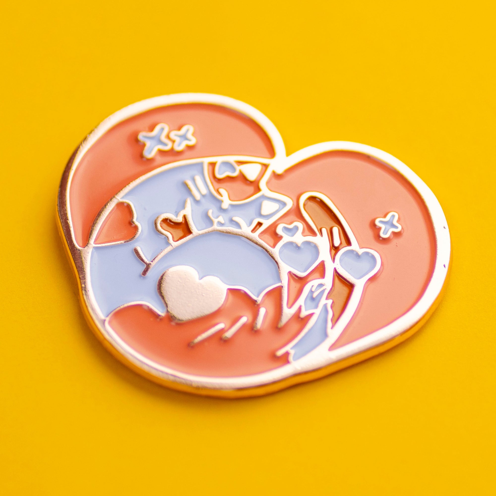 Cuddlin' Kitten Enamel Pin - 3