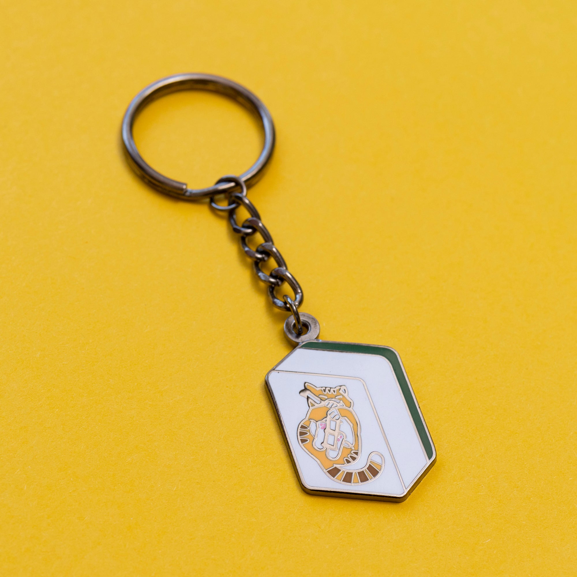 mahjong cat keychain - 2