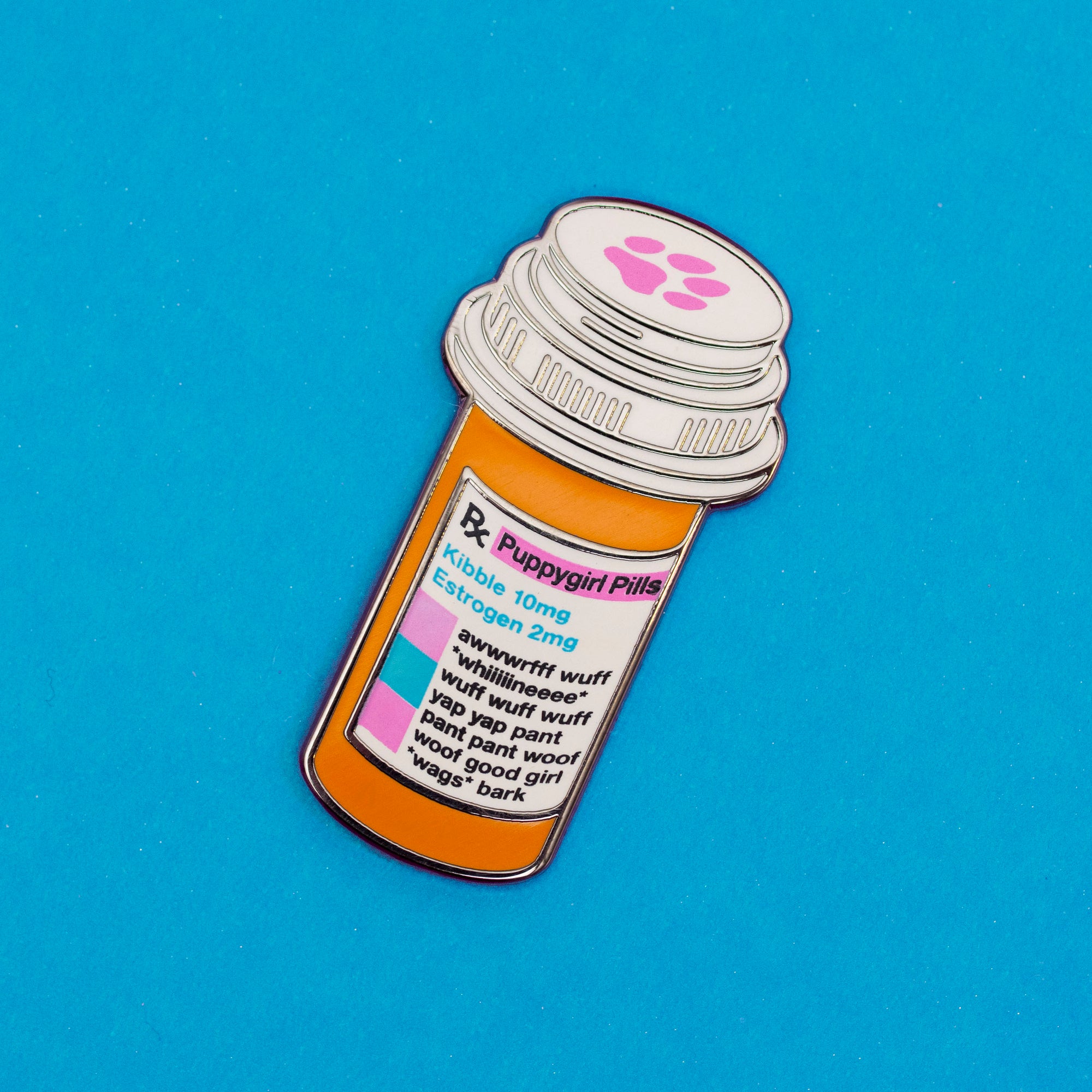 Puppy Girl Estrogen Enamel Pin