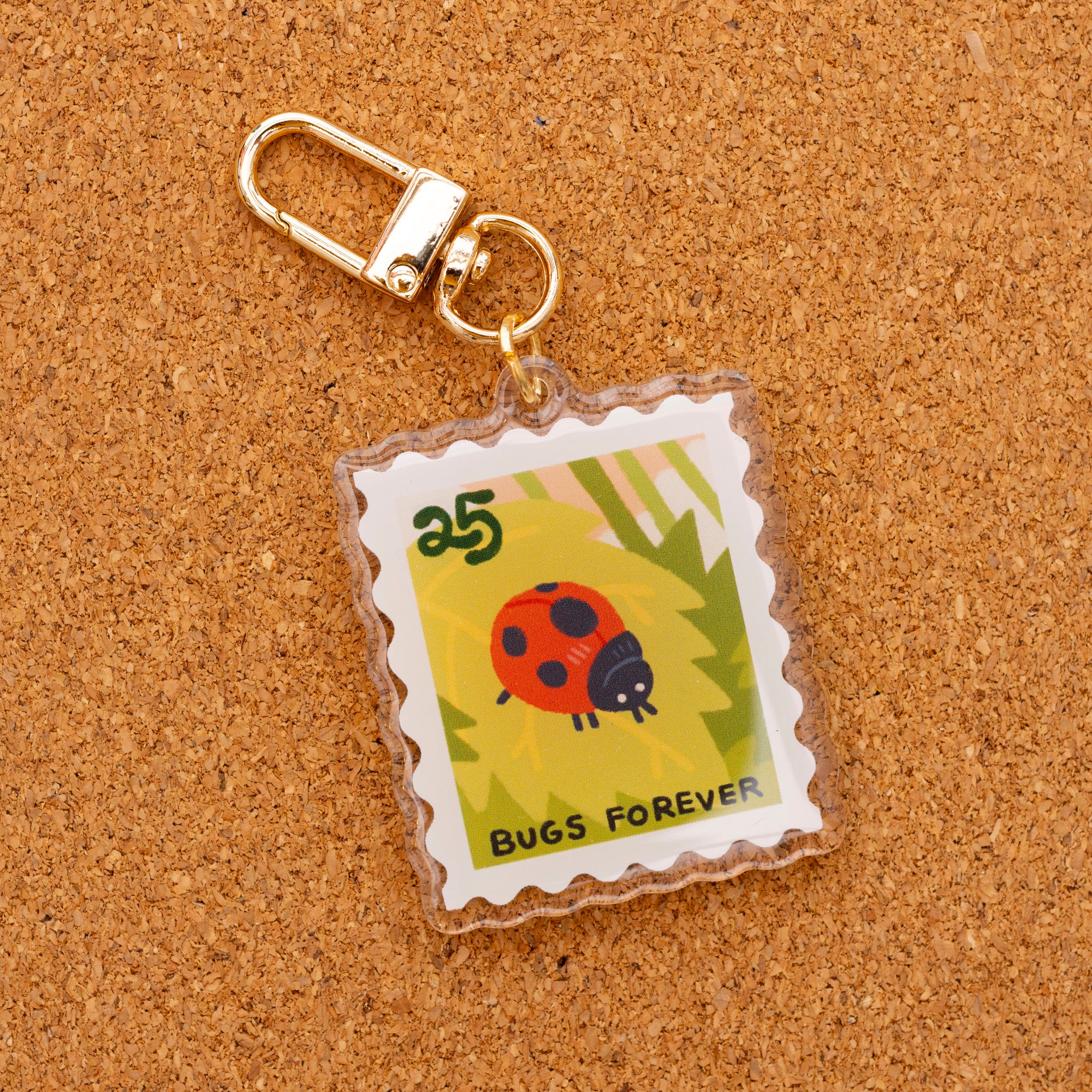 BUGS FOREVER ladybug stamp charm