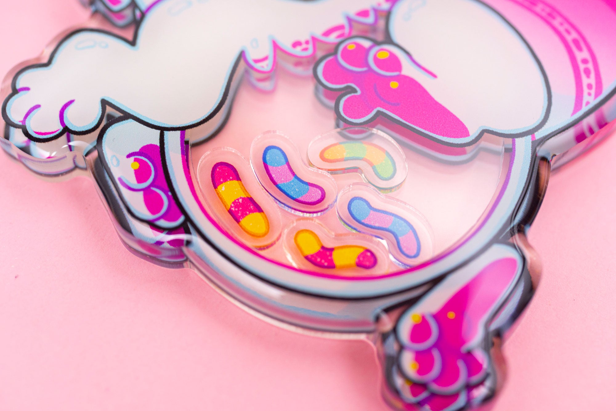 Gummy Worms Shaker Charm