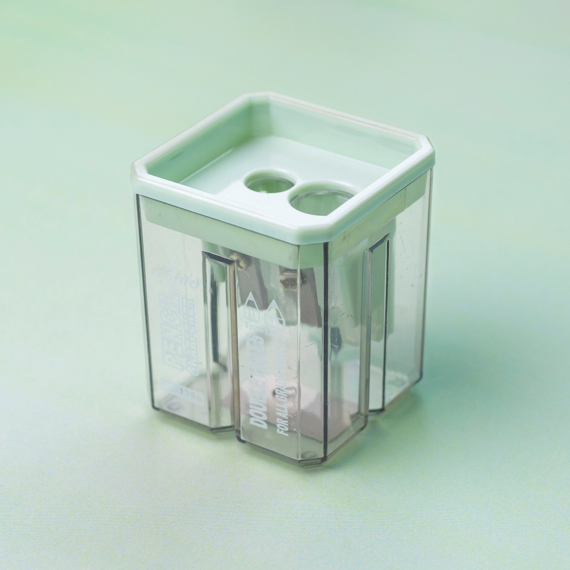 Uchio Geometric Pencil Sharpener - Mint