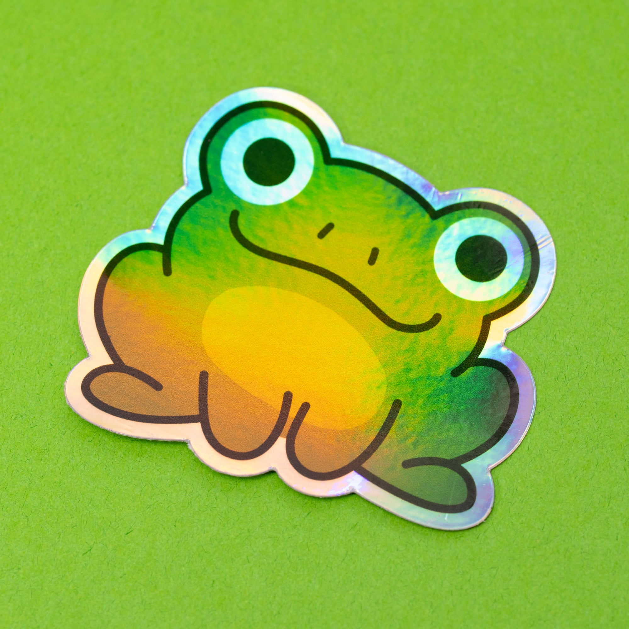 Wylde Flowers Frog Holographic Sticker