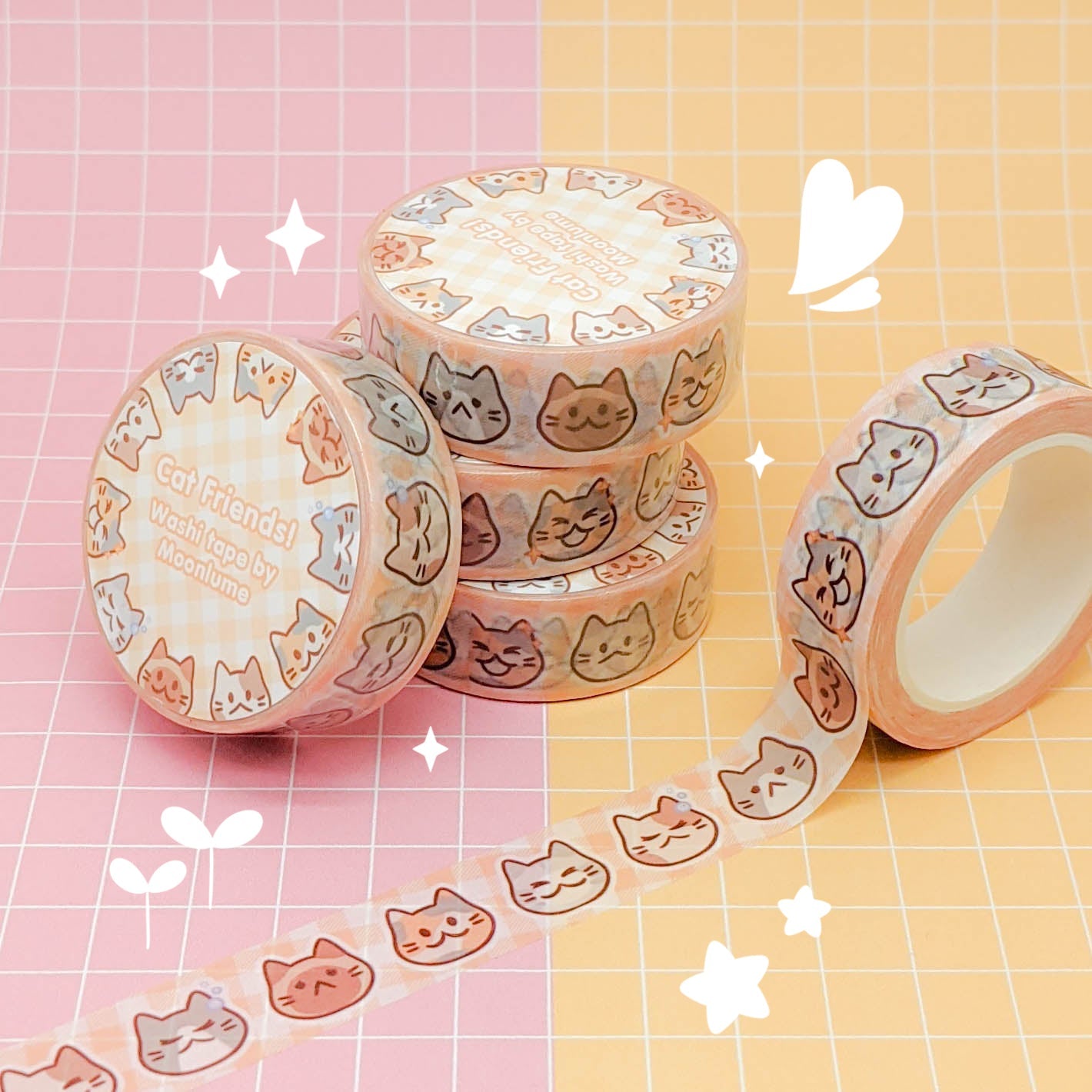 Cat Friends washi tape - 2