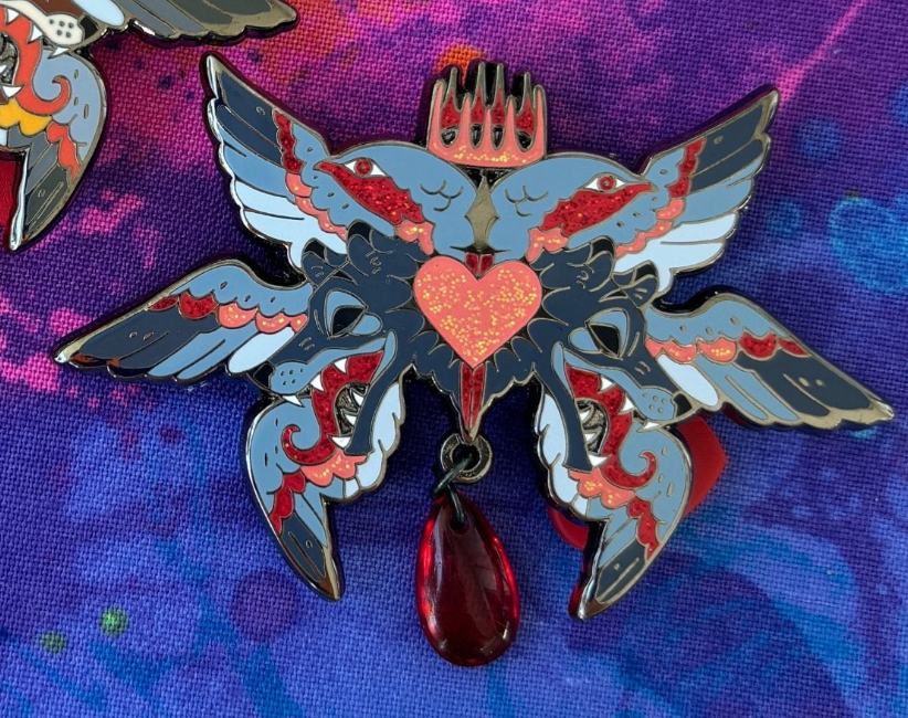 Thylacine Angel Pins