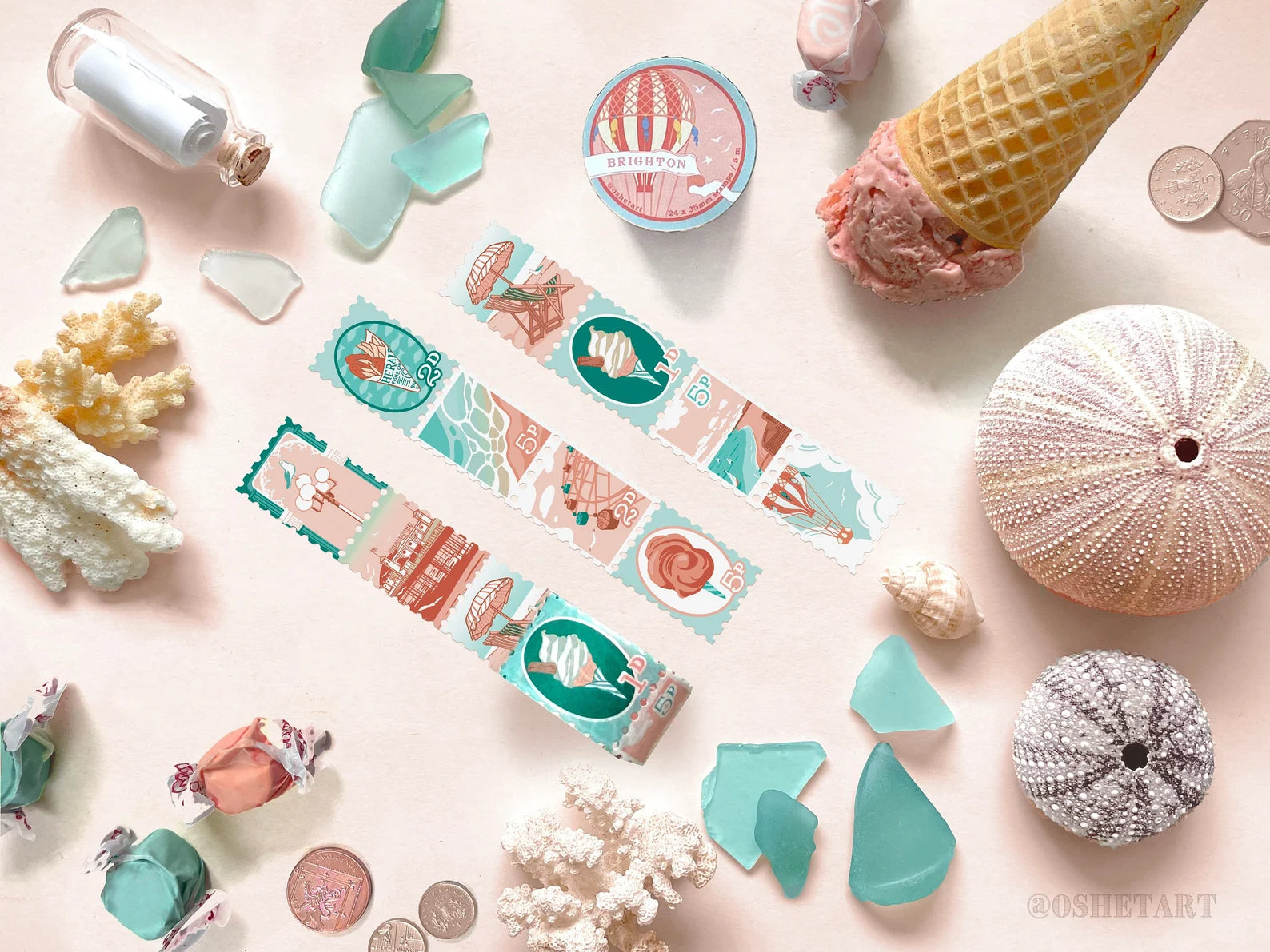 Brighton Stamp Washi