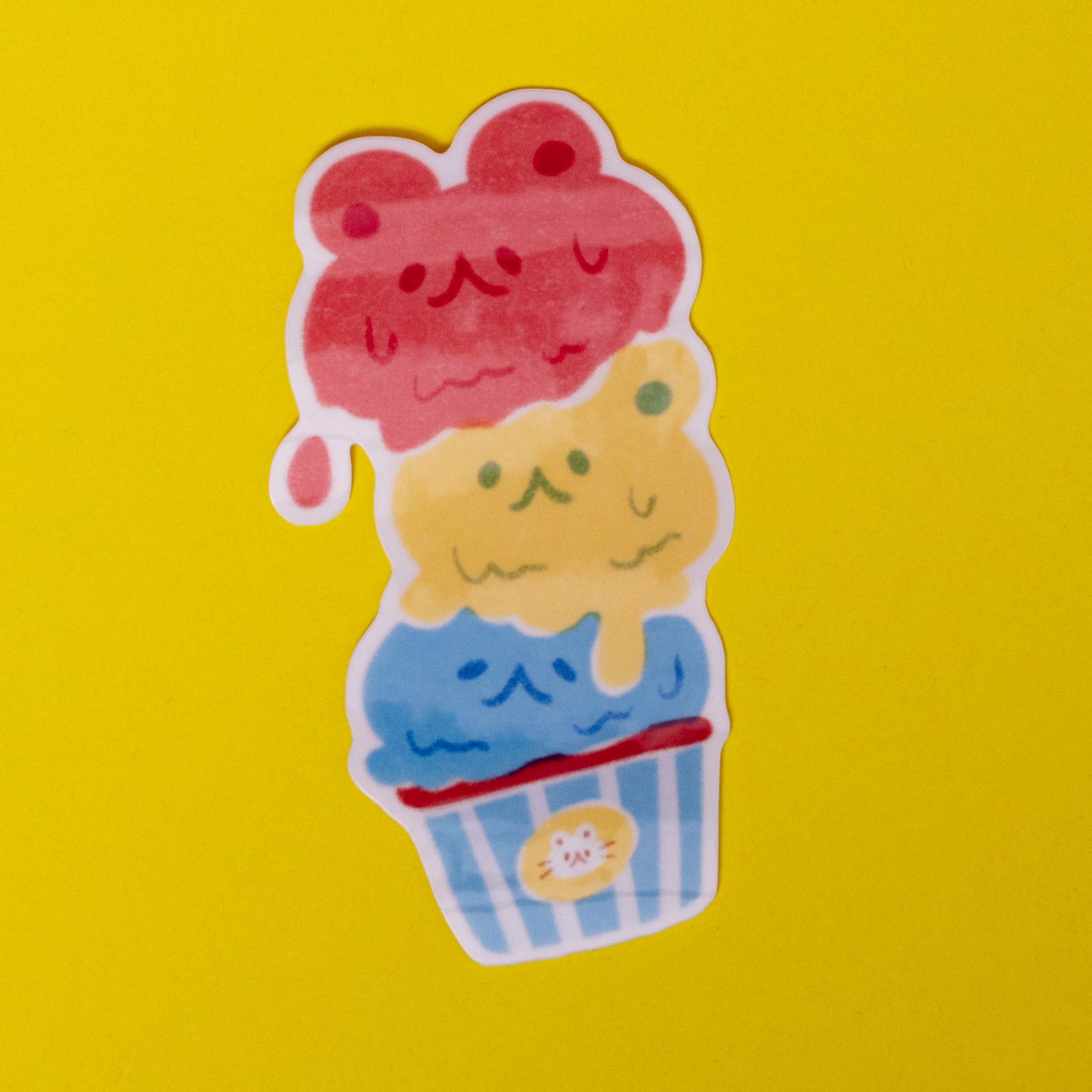 Subtle Pride Ice Cream Stickers