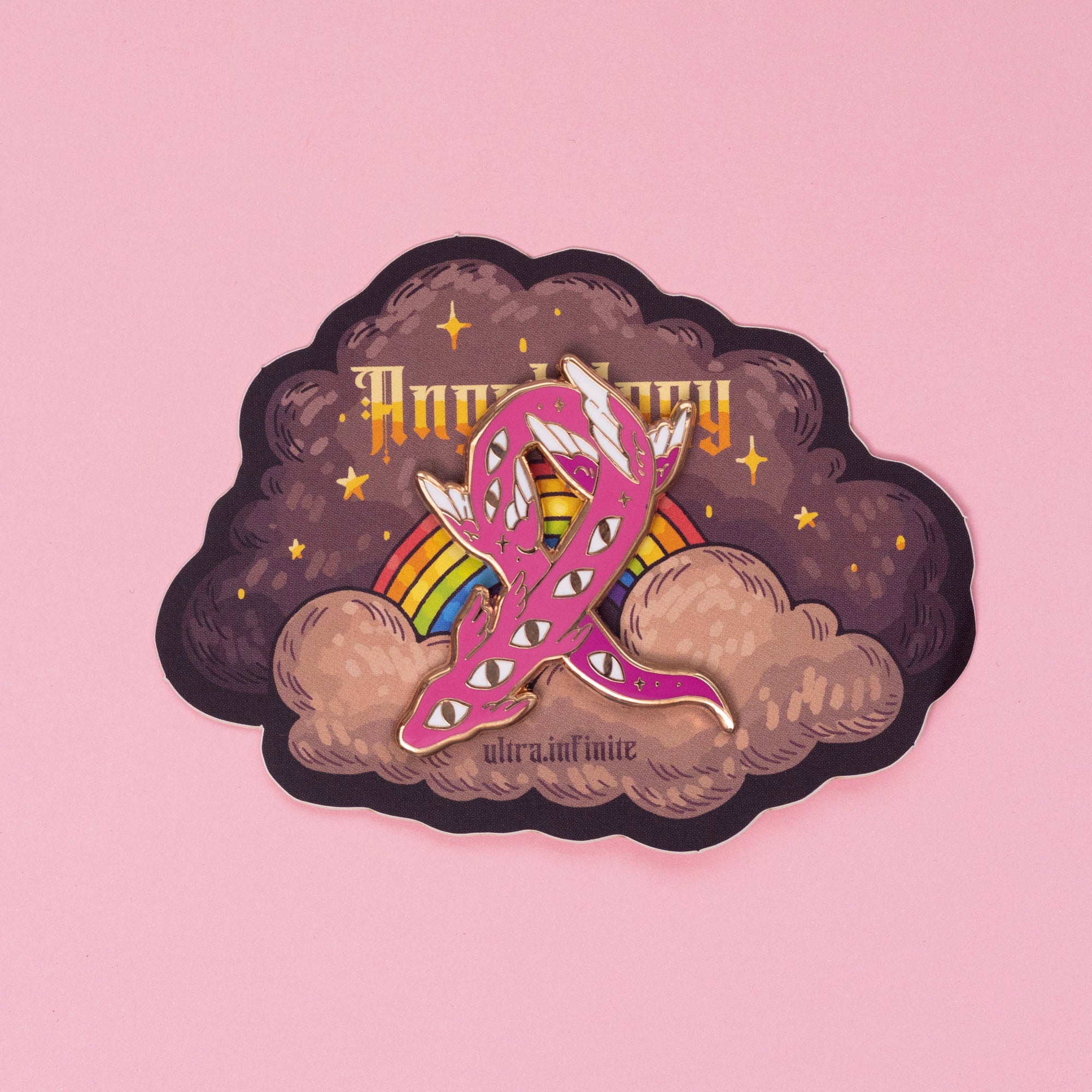 Angel of Cures - Breast Cancer Awareness Pin