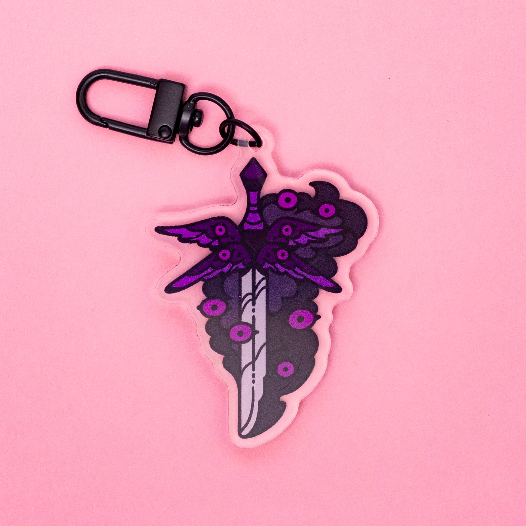 Demisexual Sword Angel Keychain