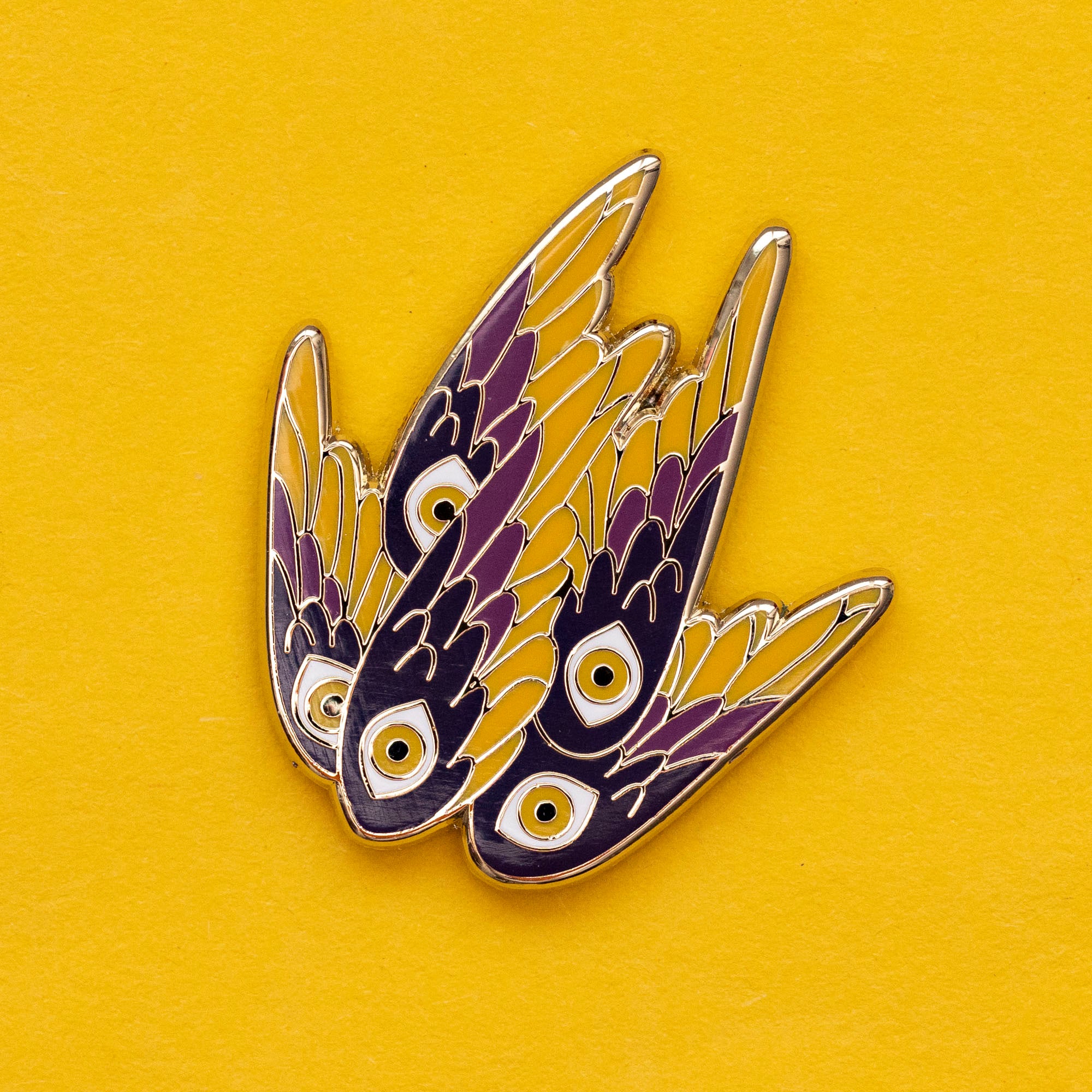 Purple Flying Seraphim Pin