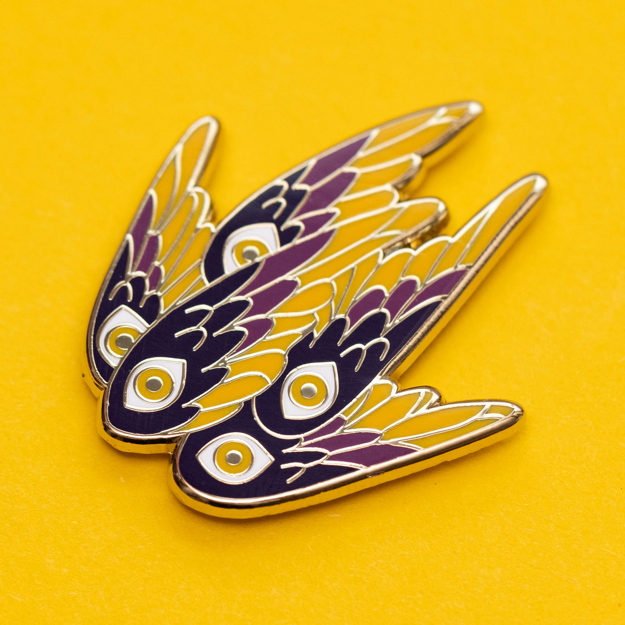 Purple Flying Seraphim Pin