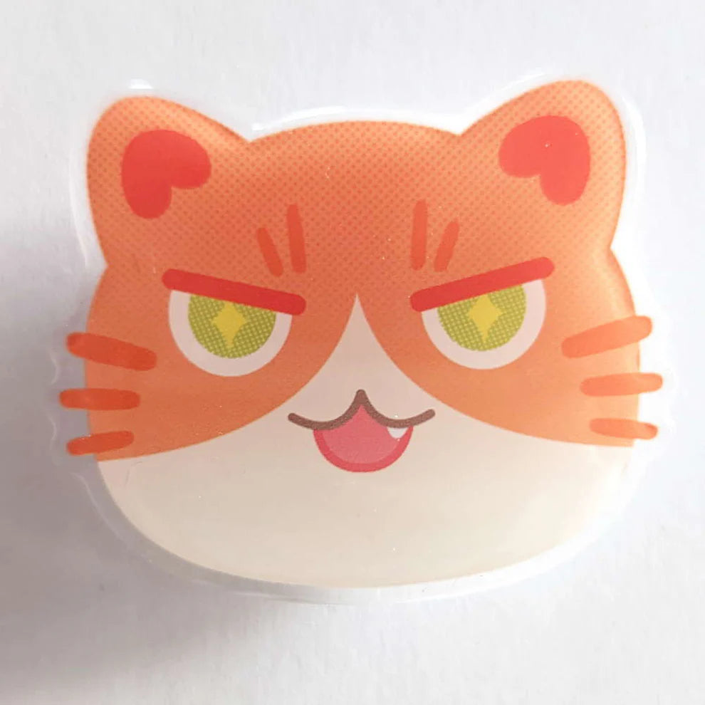 Orange Cat Phone Grip