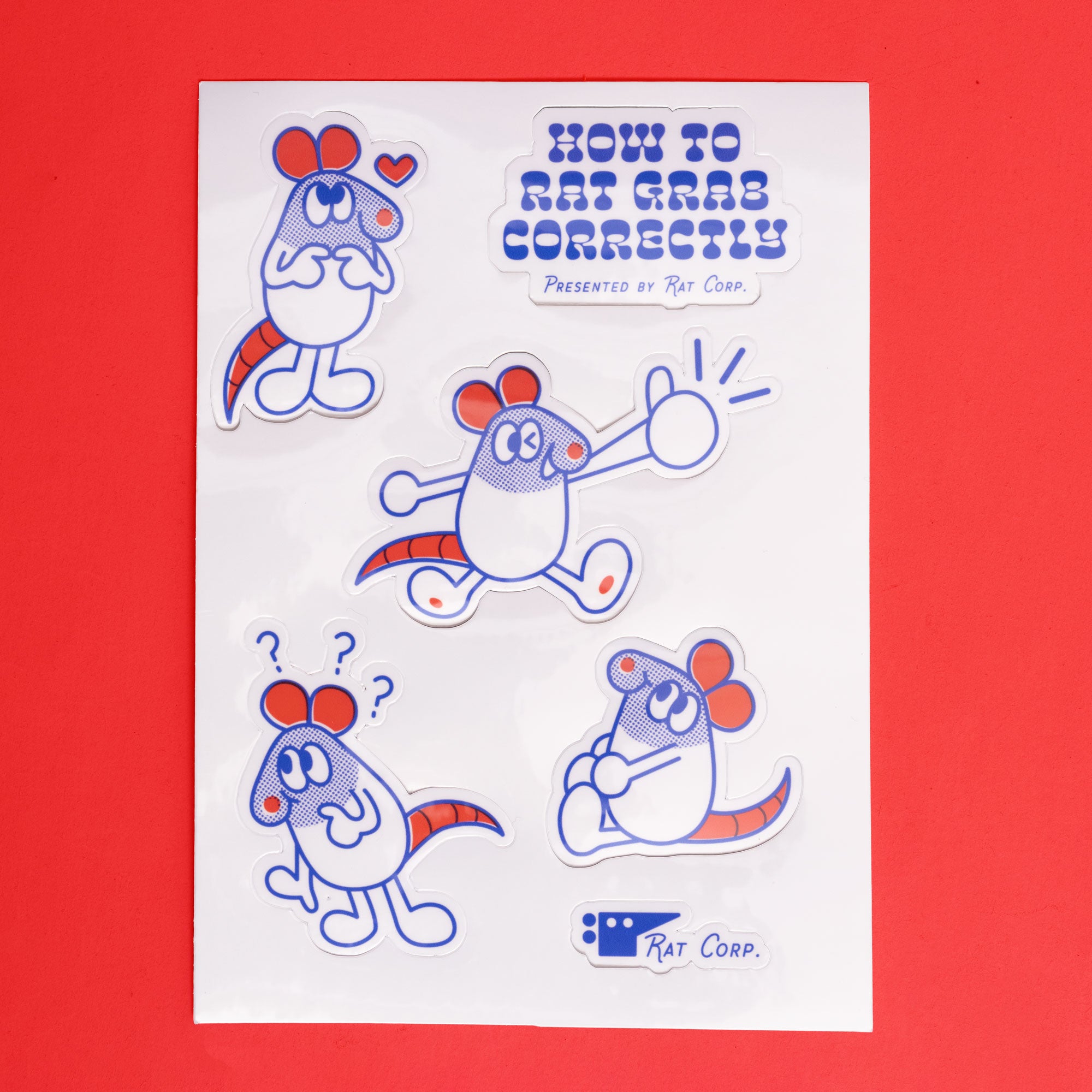 Rat Grab Sticker Sheet
