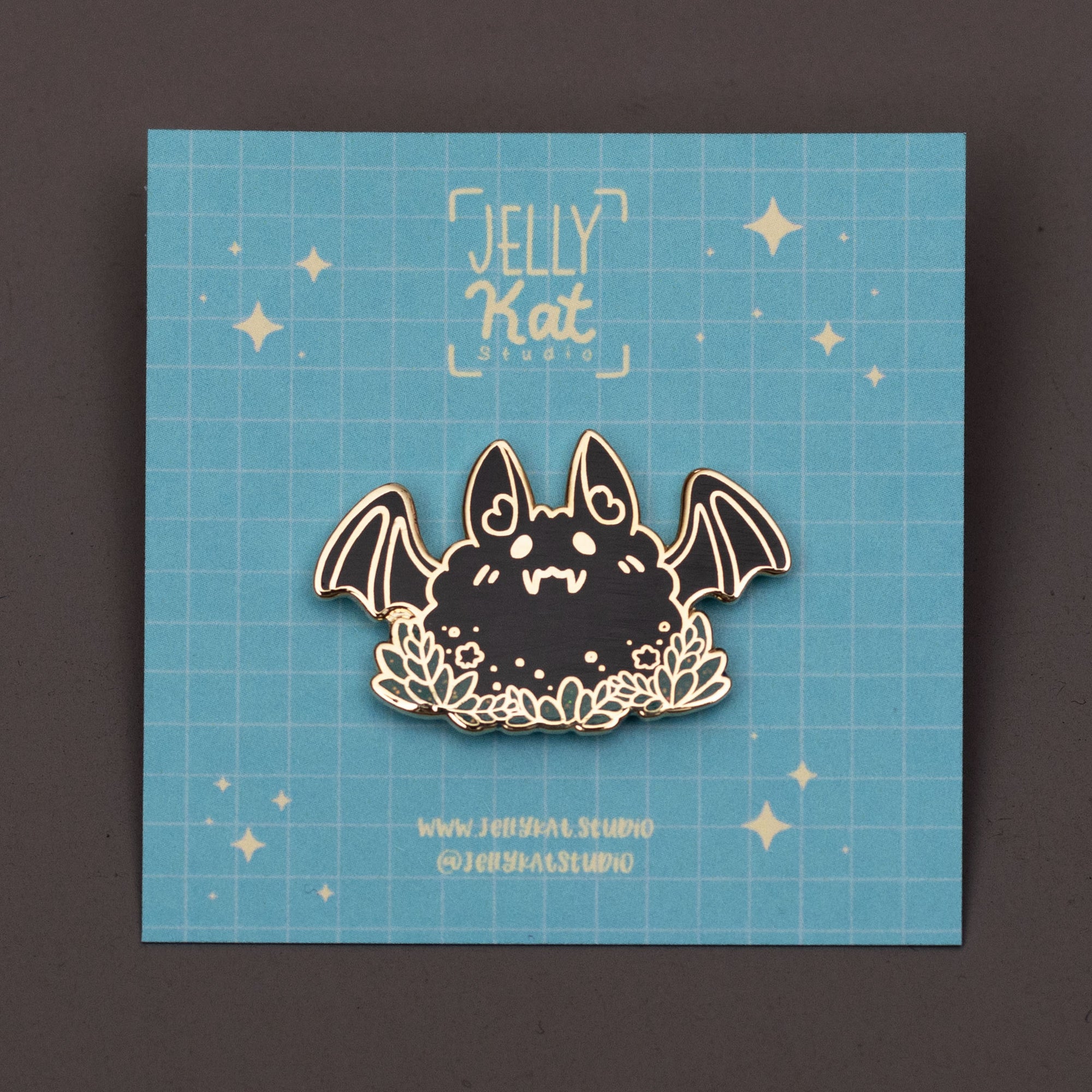 Fluffy Bat Enamel Pin