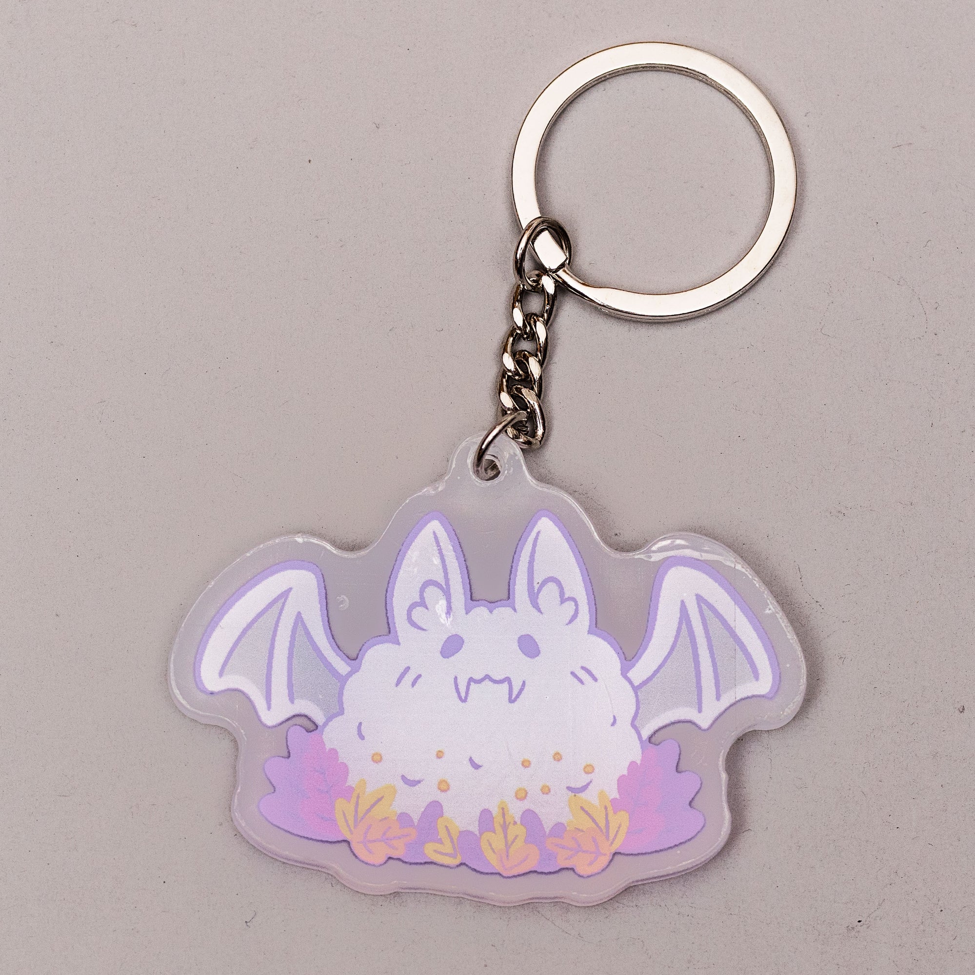 Fluffy Bat Keychain