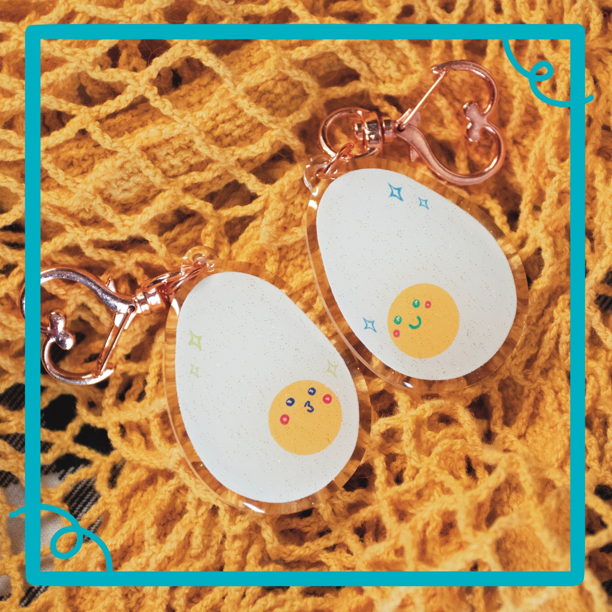 Egg Duo Charm Set