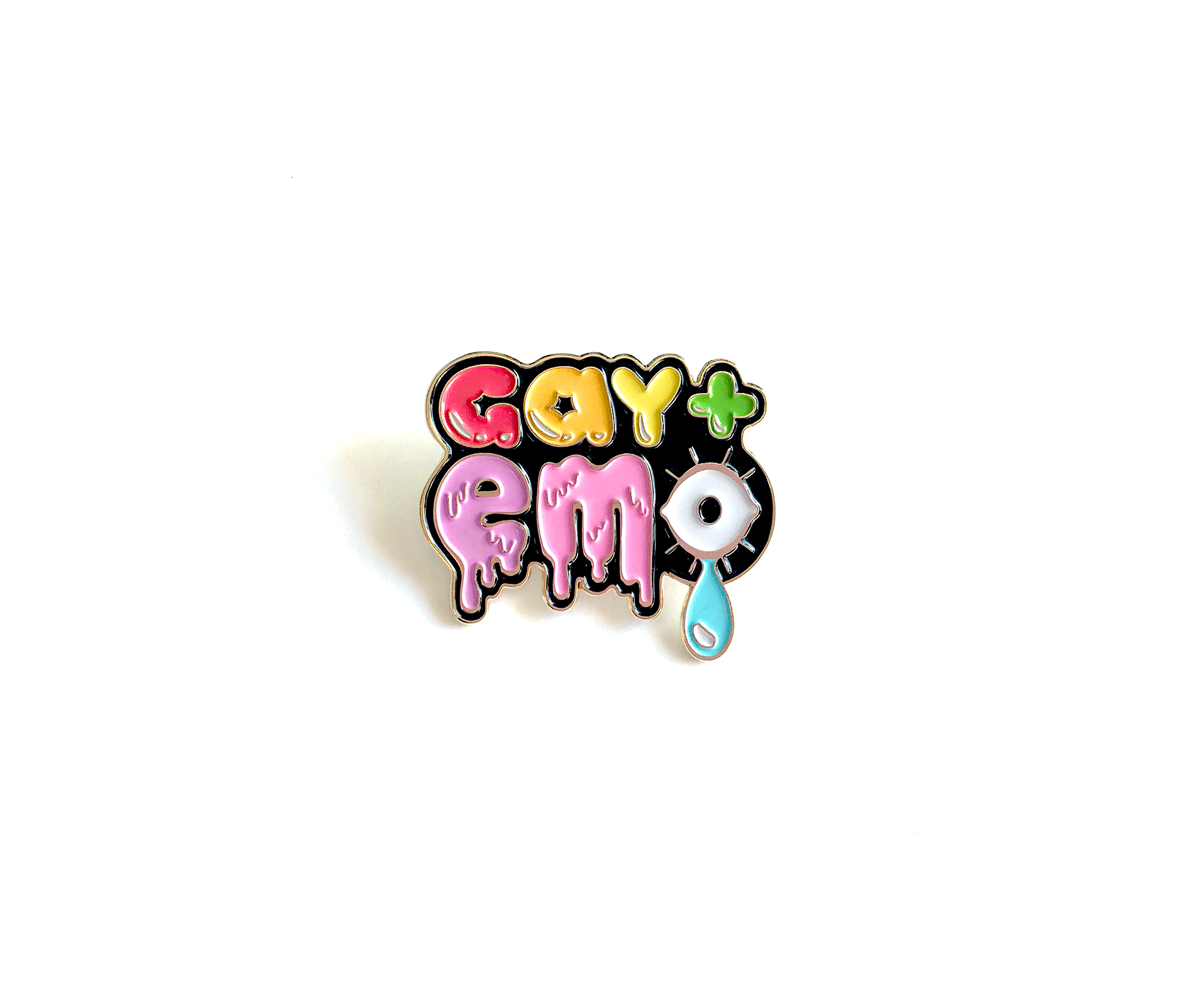 Gay + Emo soft enamel pin