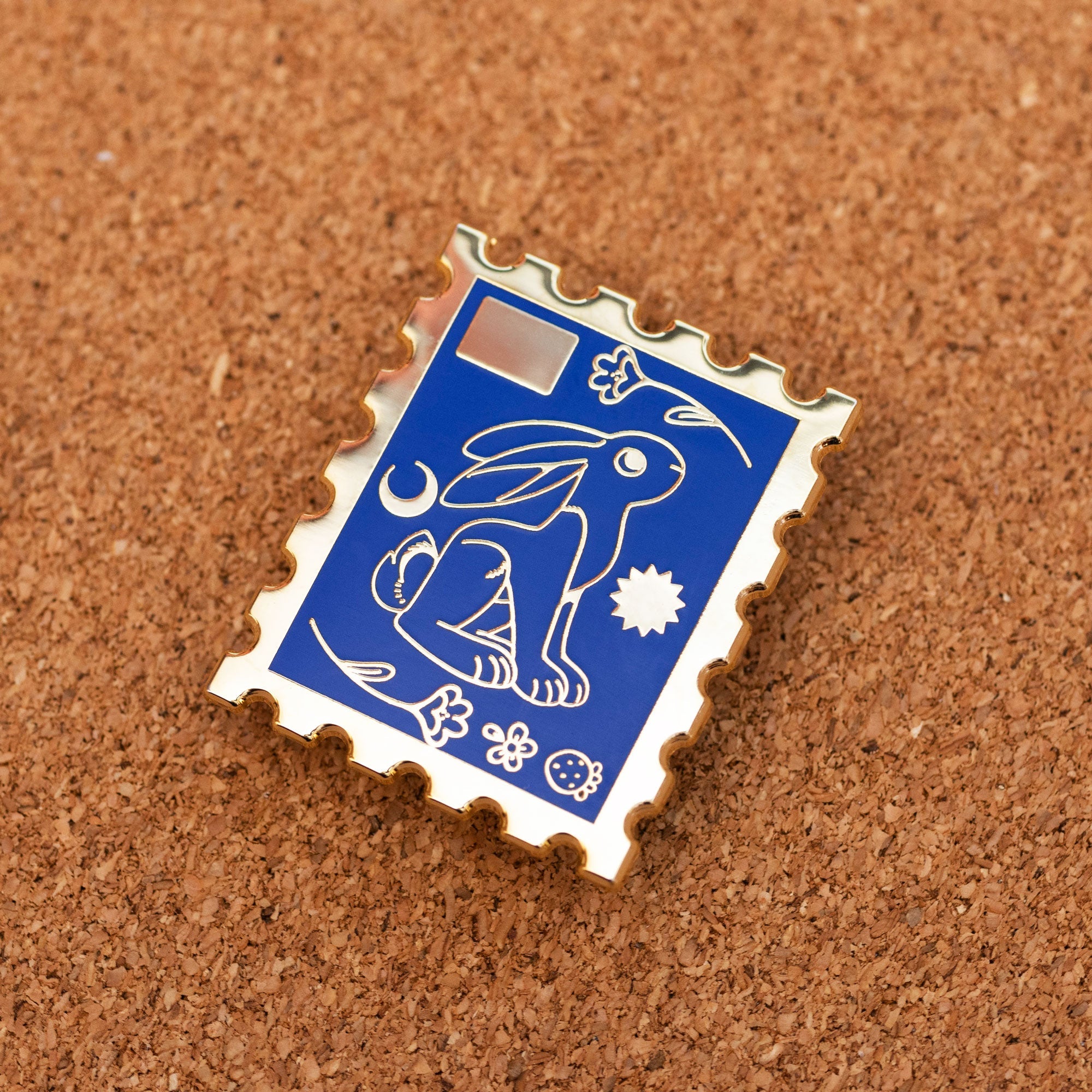 Bunney Stamp Enamel Pin - 4
