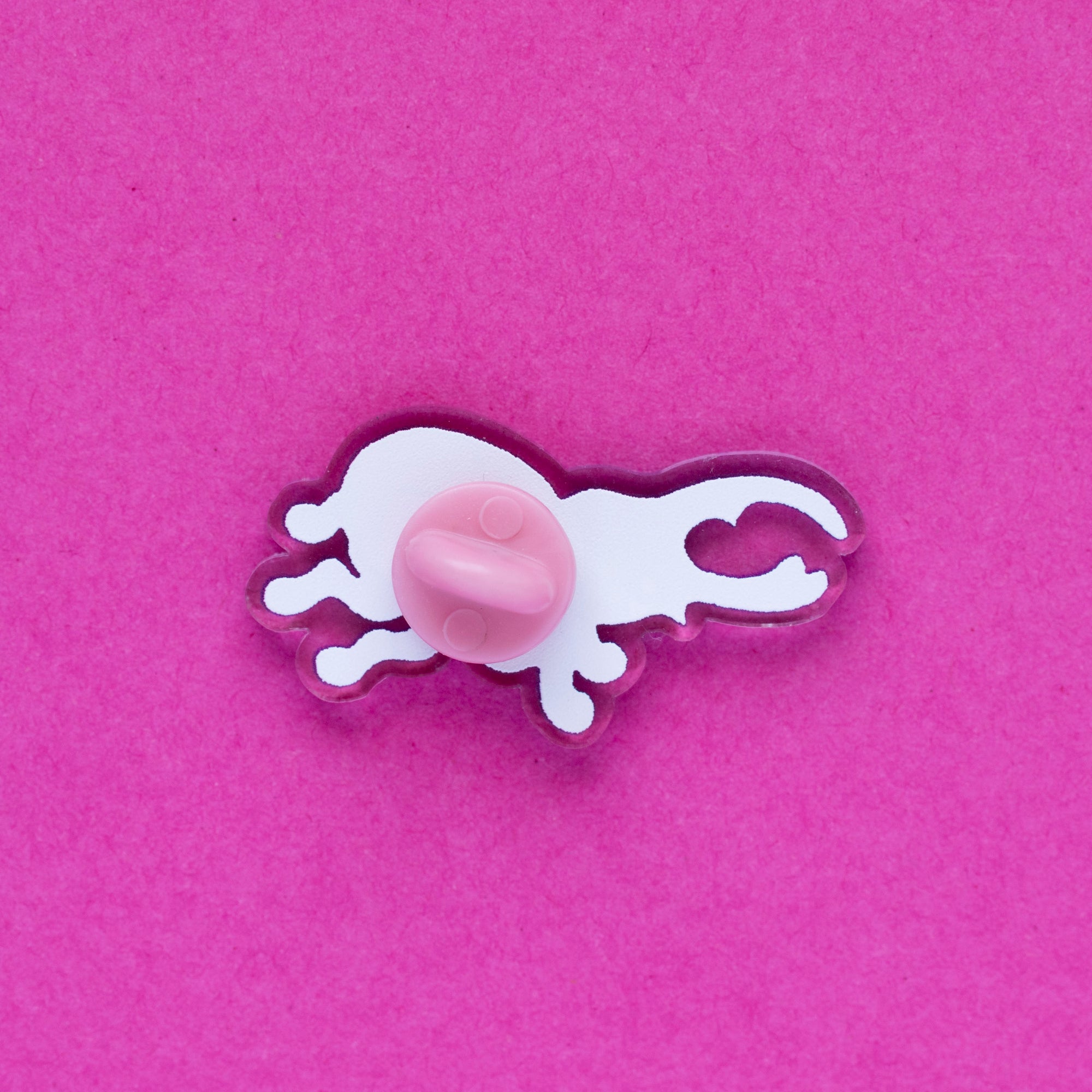 bi beetle mini acrylic pin
