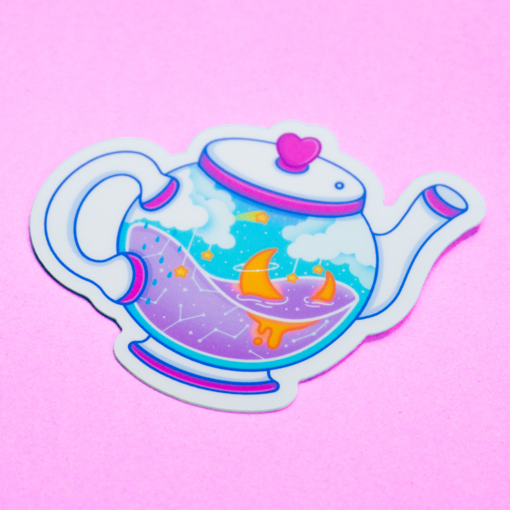 Tea Pot Vinyl Sticker