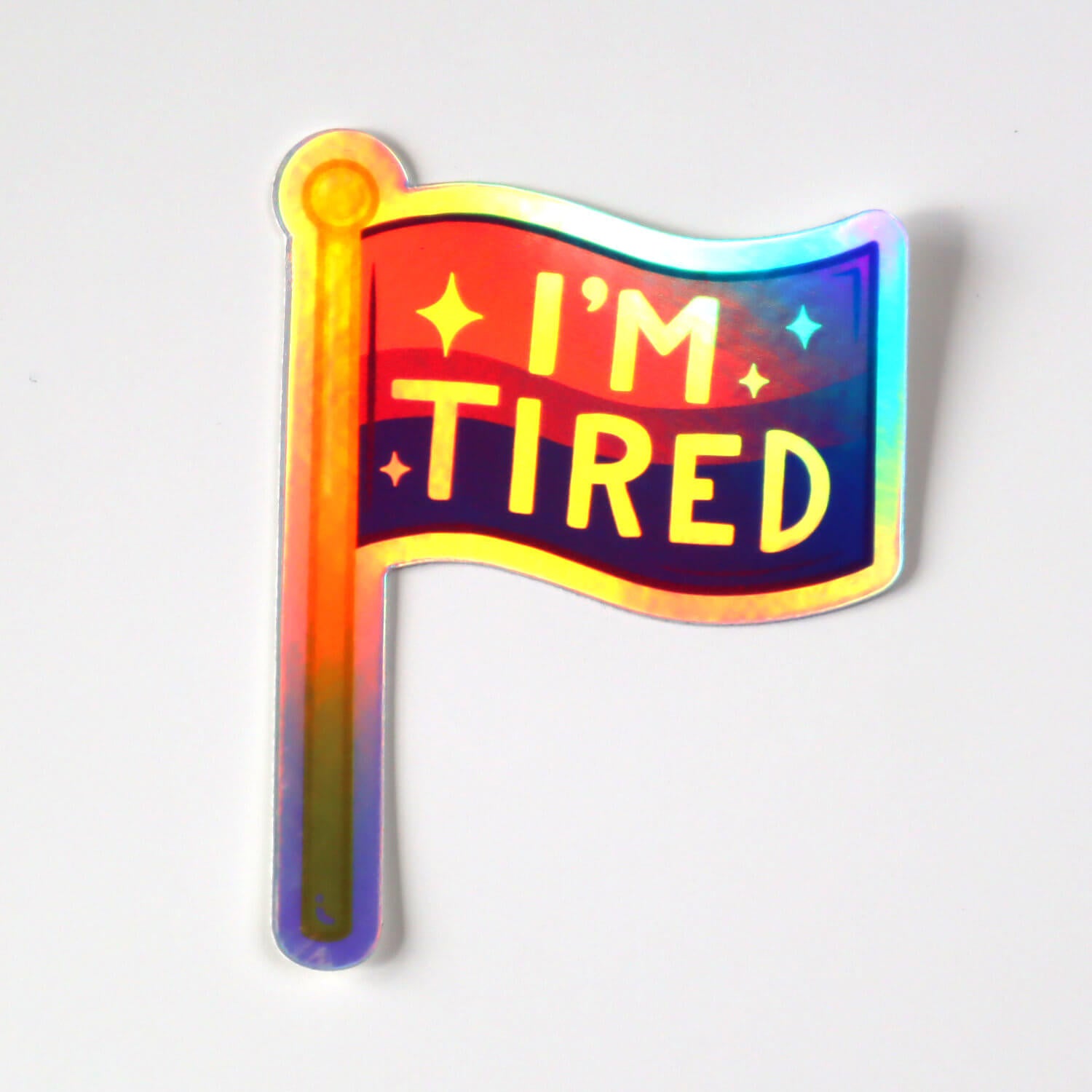 I'm Tired Bi Pride Sticker